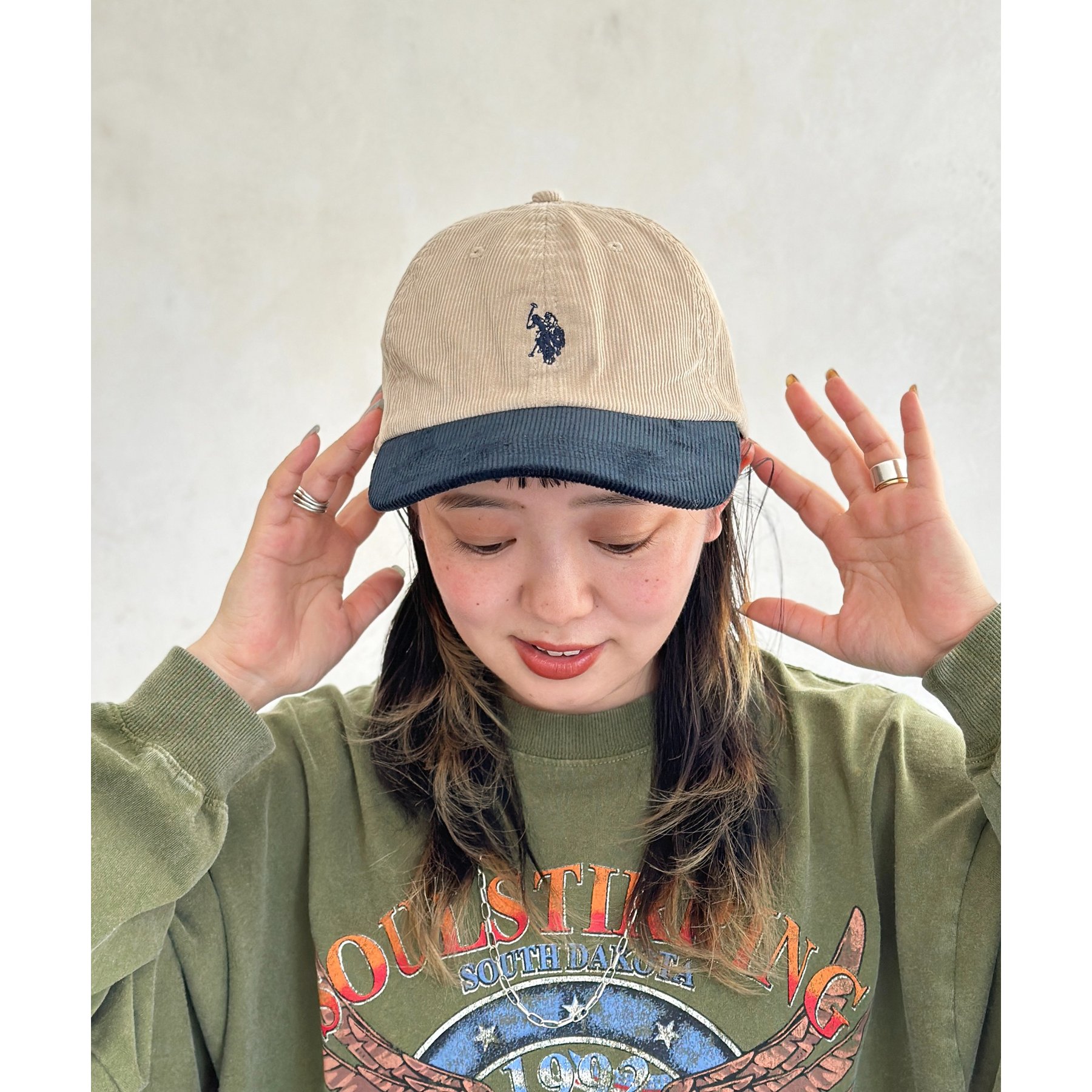 U.S. POLO ASSN.】コーデュロイキャップ | ファッション通販
