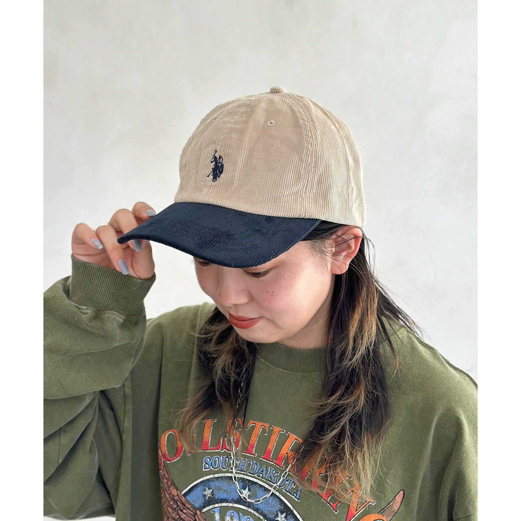 POLO COUNTRY Hunting Dog レザー×コーデュロイ キャップ POLO COUNTRY Hunting Dog レザー×コーデュロイ キャップ