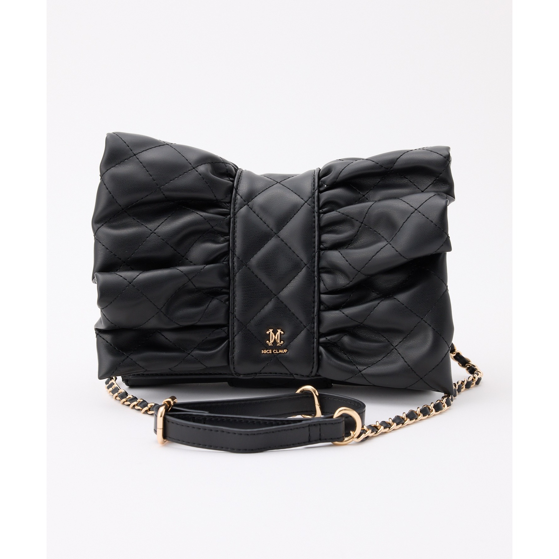 Mode Ribbon Collection】リボンつきミニスクエアバッグ