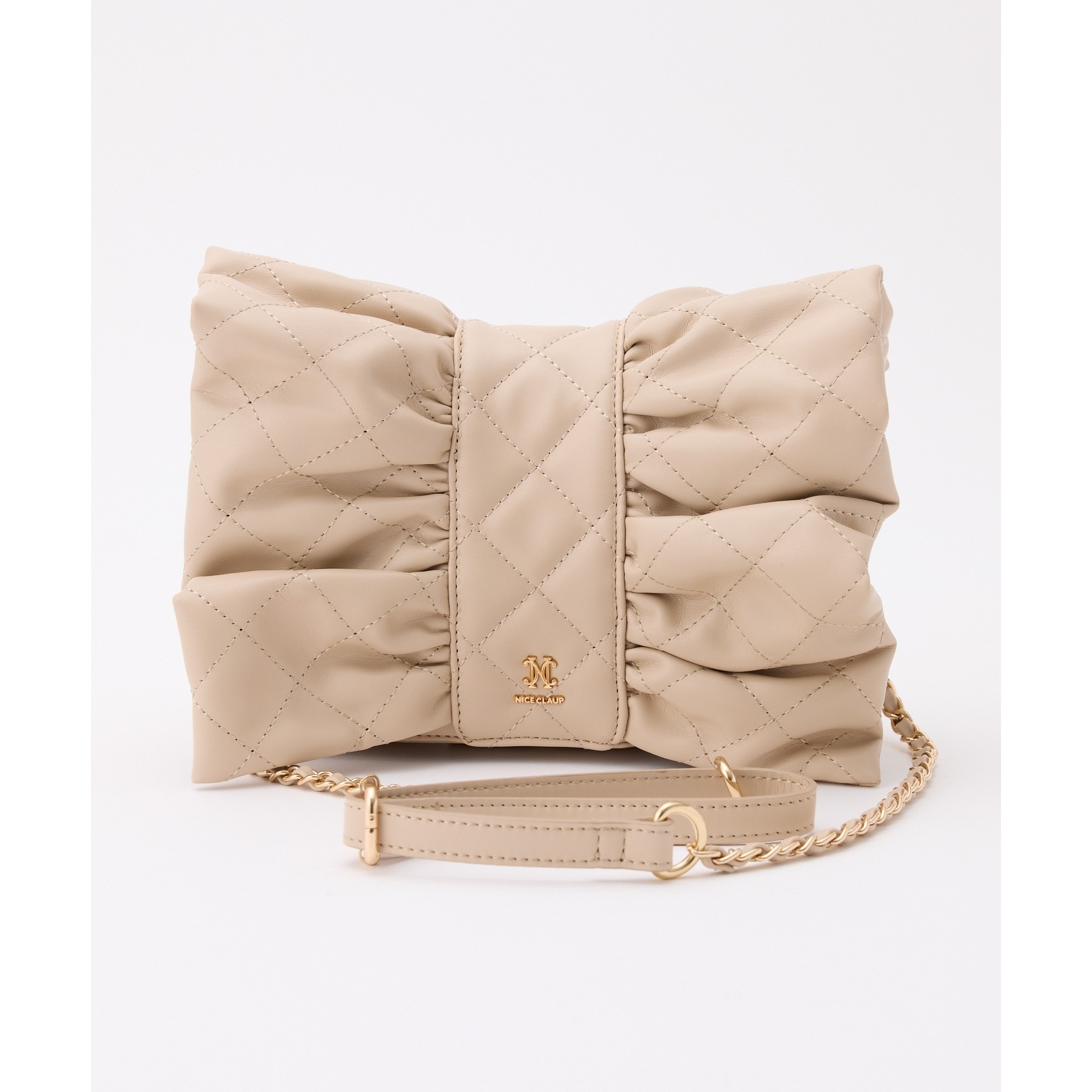 NICE CLAUPリボン付きキルティングショルダーBAG リボンキルティングショルダーバッグ | ファッション通販サイト NUGU