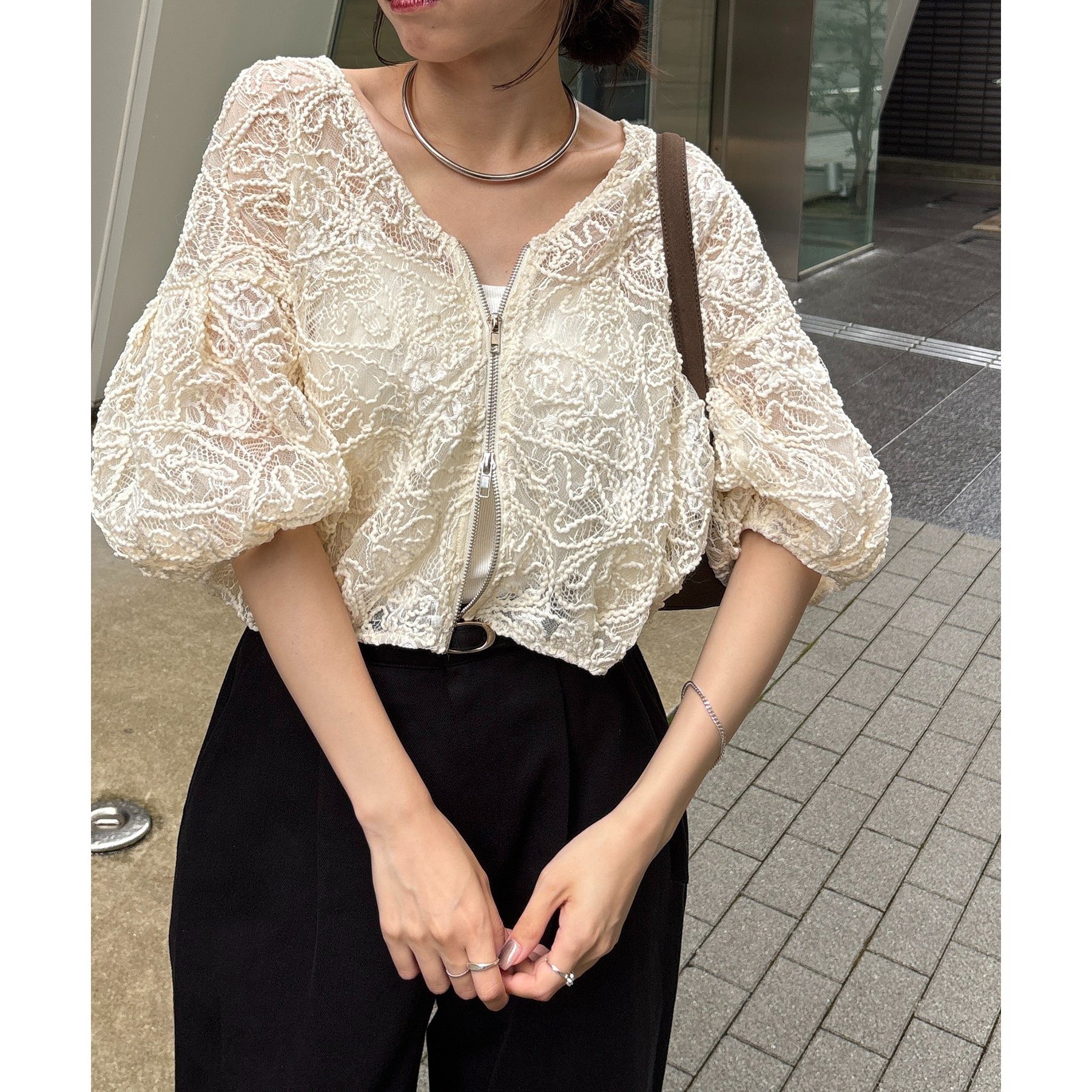 レーススリットシャツ | ファッション通販サイト NUGU