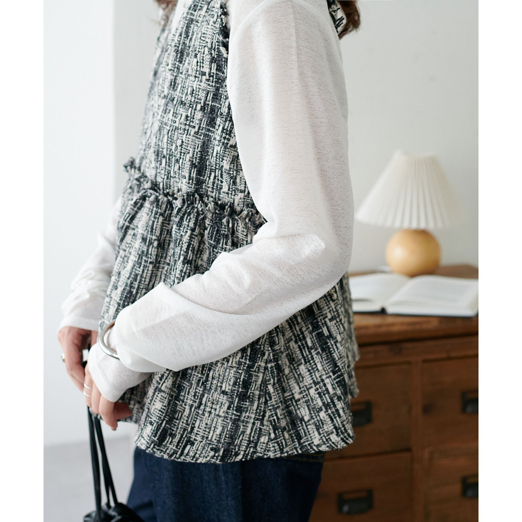 WEB限定】ペプラムZIPベスト | ファッション通販サイト NUGU