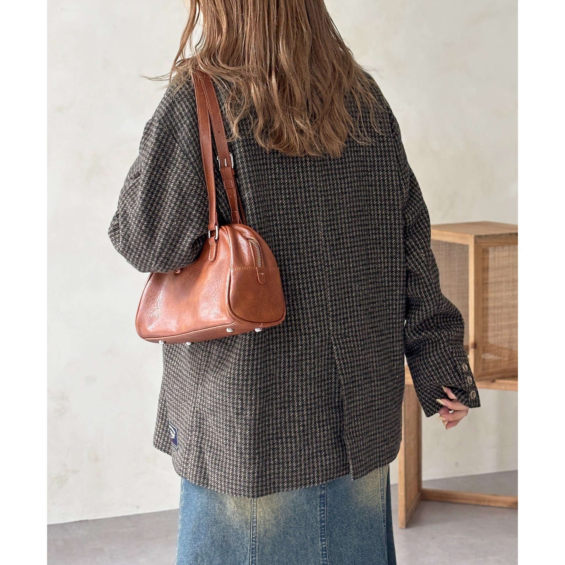 缶バッジ付きツイードテーラードジャケット | ファッション通販サイト NUGU