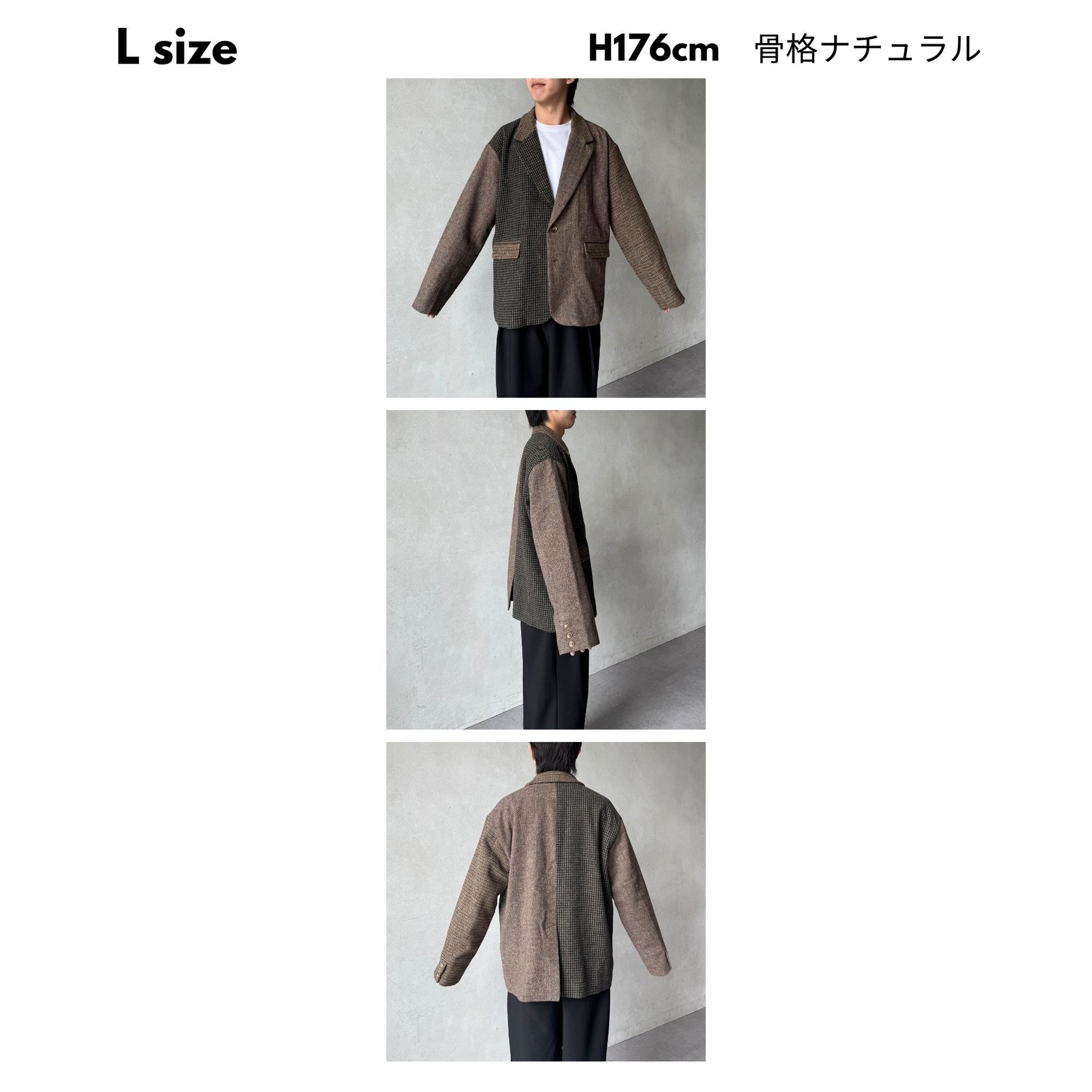 缶バッジ付きツイードテーラードジャケット | ファッション通販