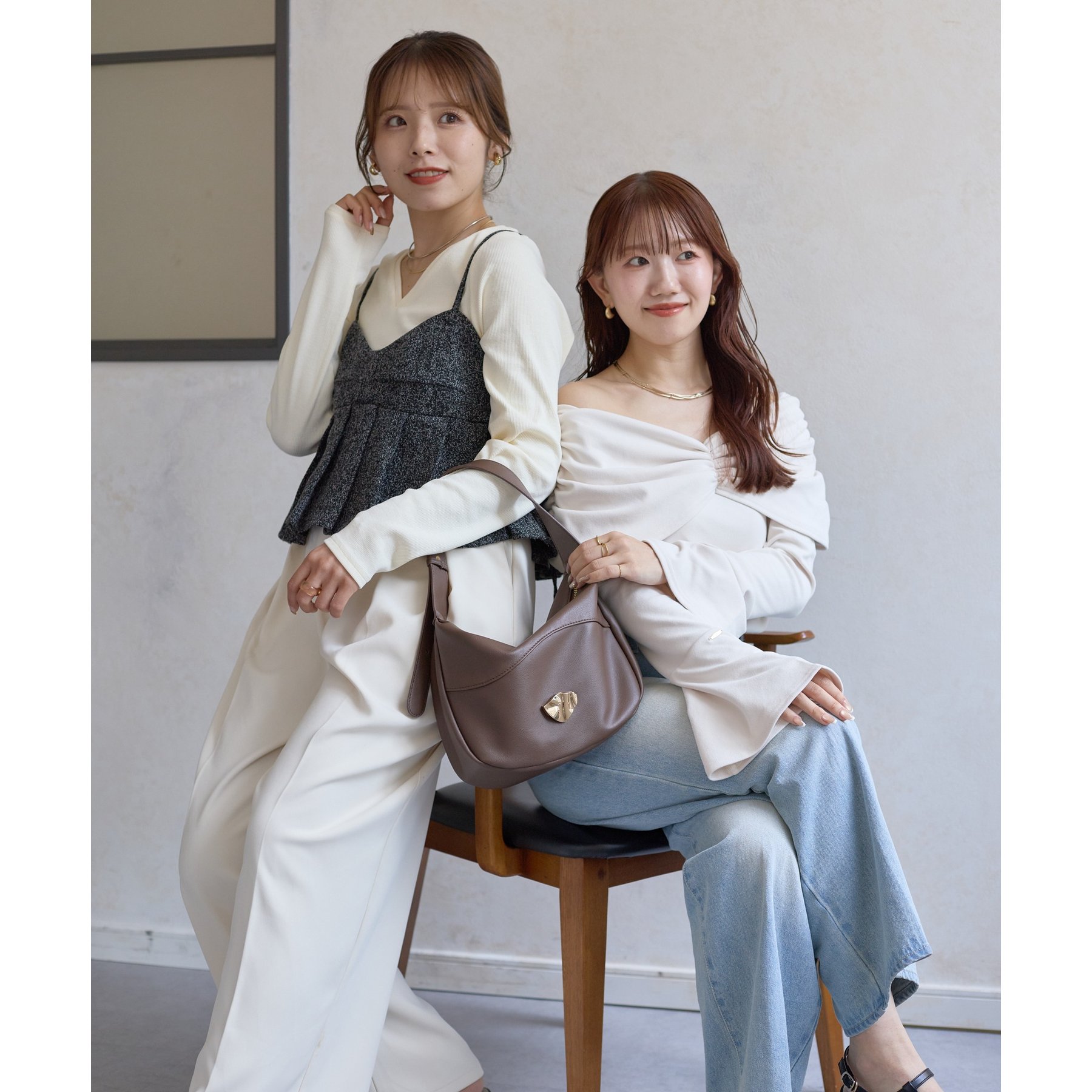 Yuna＆Mayuコラボ企画】ニュアンスワンハンドルバッグ