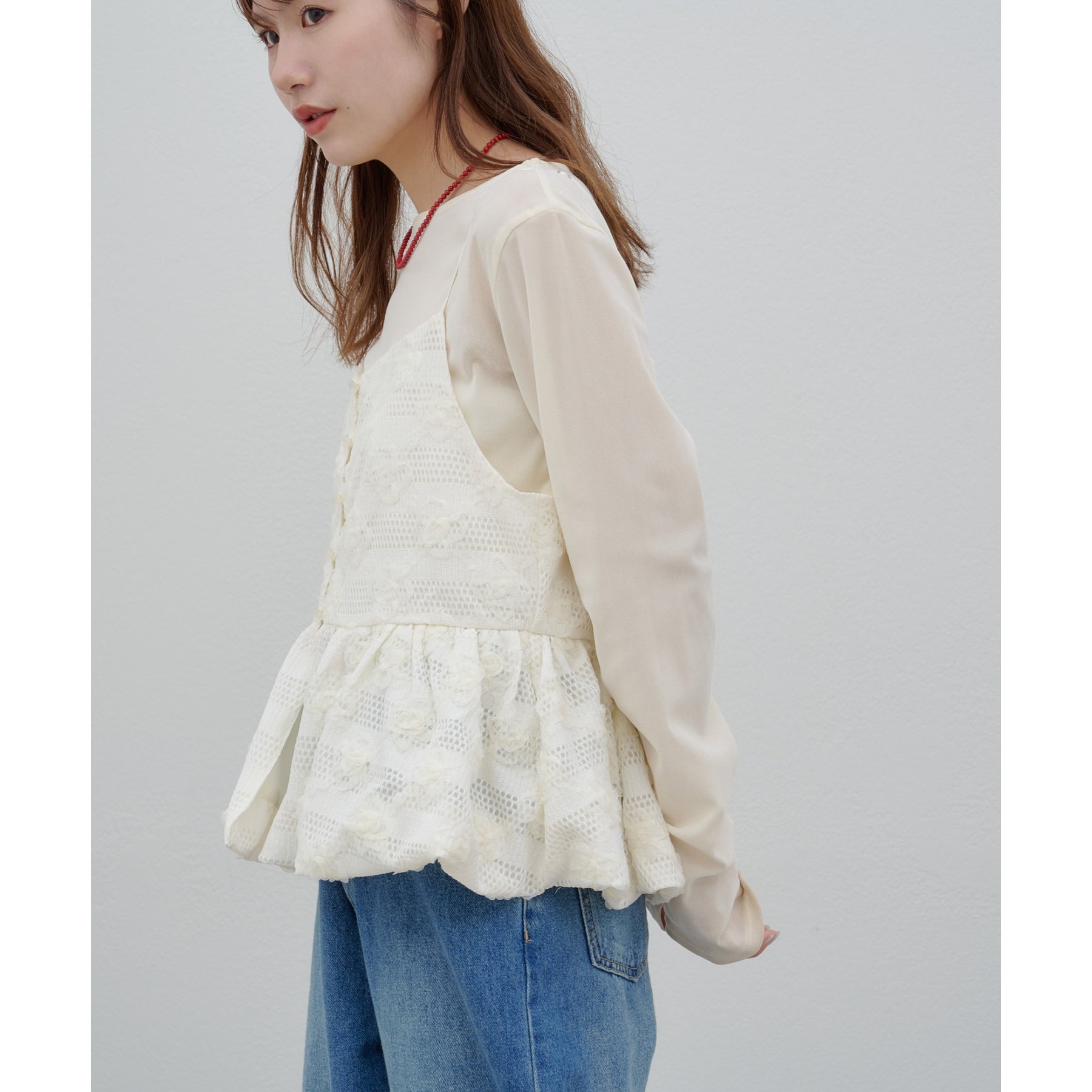 umm.】立体花柄バルーンキャミ | ファッション通販サイト NUGU