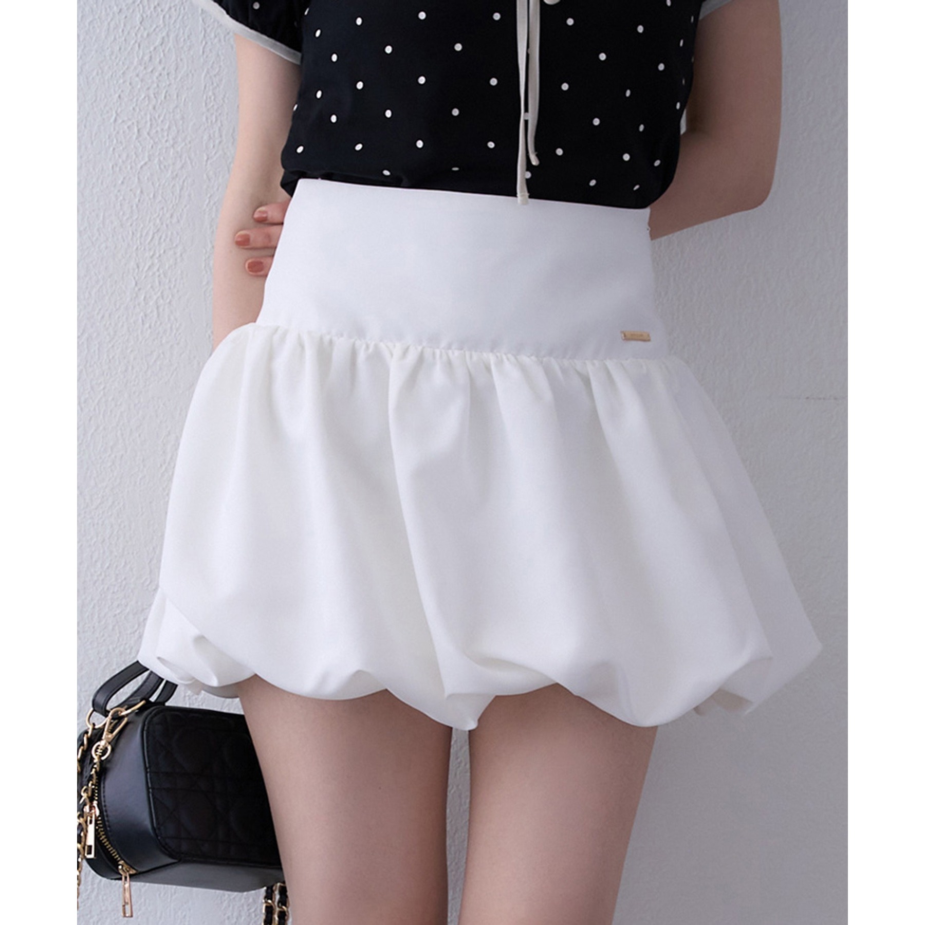 【新品未使用】SNIDEL バルーンミニスカート 1 White バルーンミニスカート | ファッション通販サイト NUGU