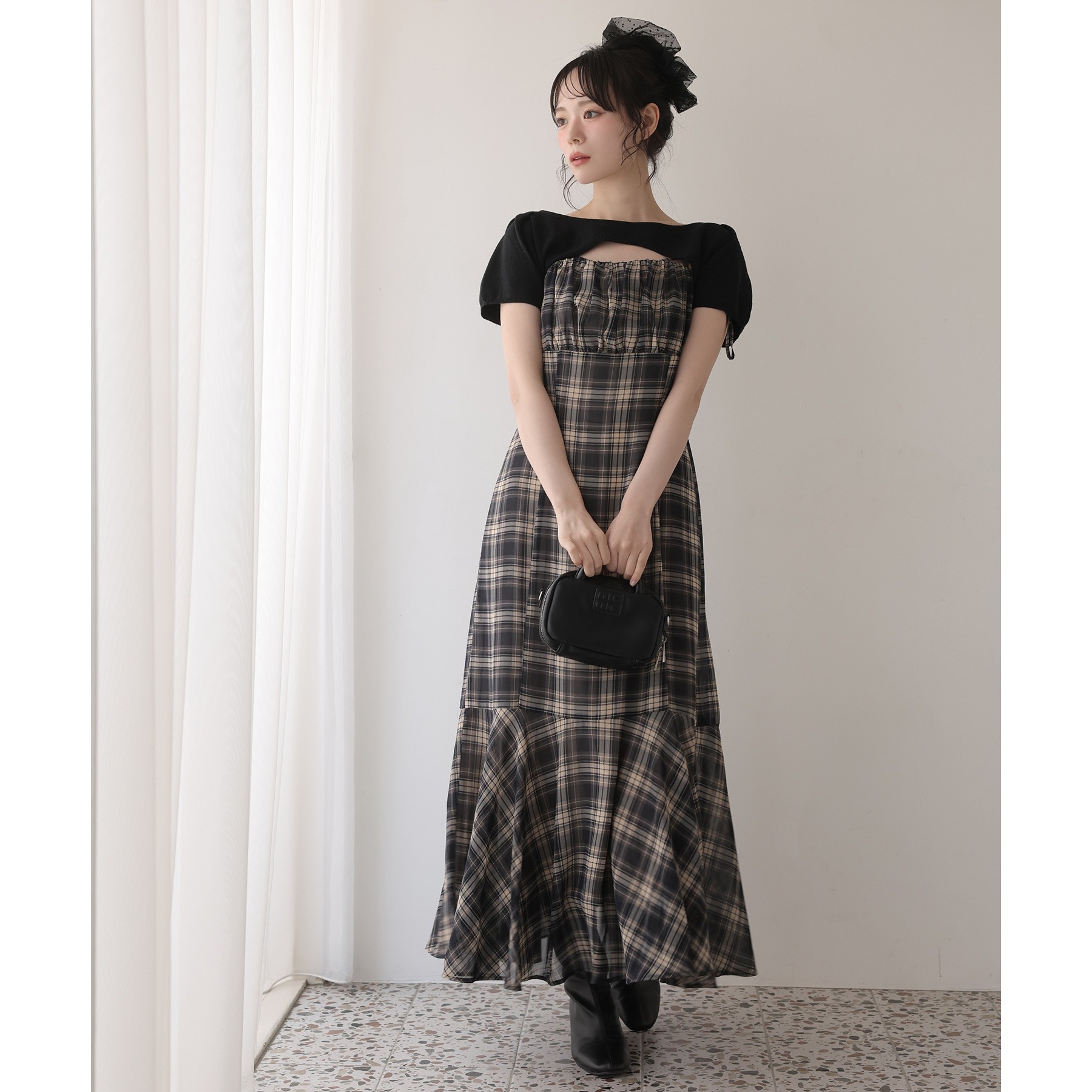 ナイスクラップ♡ニットセットキャミワンピ ニットセットキャミワンピ | ファッション通販サイト NUGU