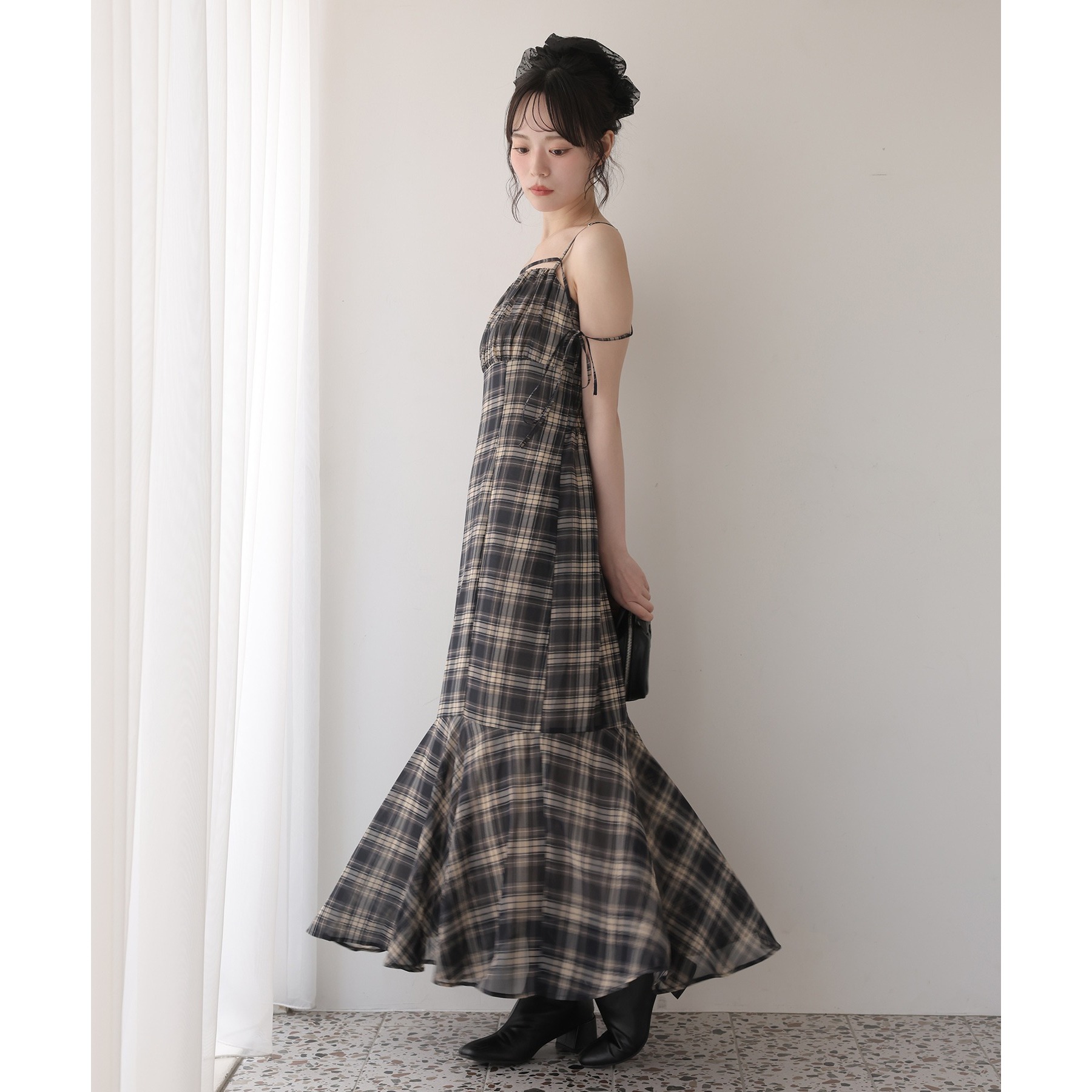 ナイスクラップ♡ニットセットキャミワンピ one after another NICE CLAUP｜ニットセットキャミワンピ