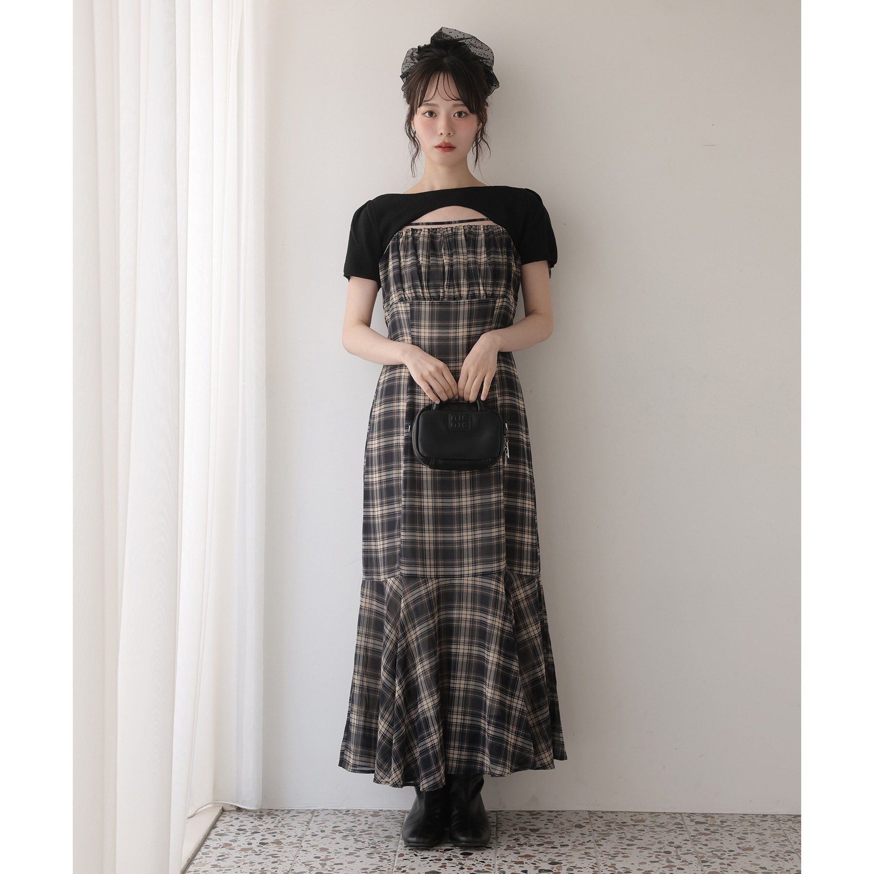 ミースロエ　美品！ニットキャミワンピ&ベストセット ニットセットキャミワンピ | ファッション通販サイト NUGU