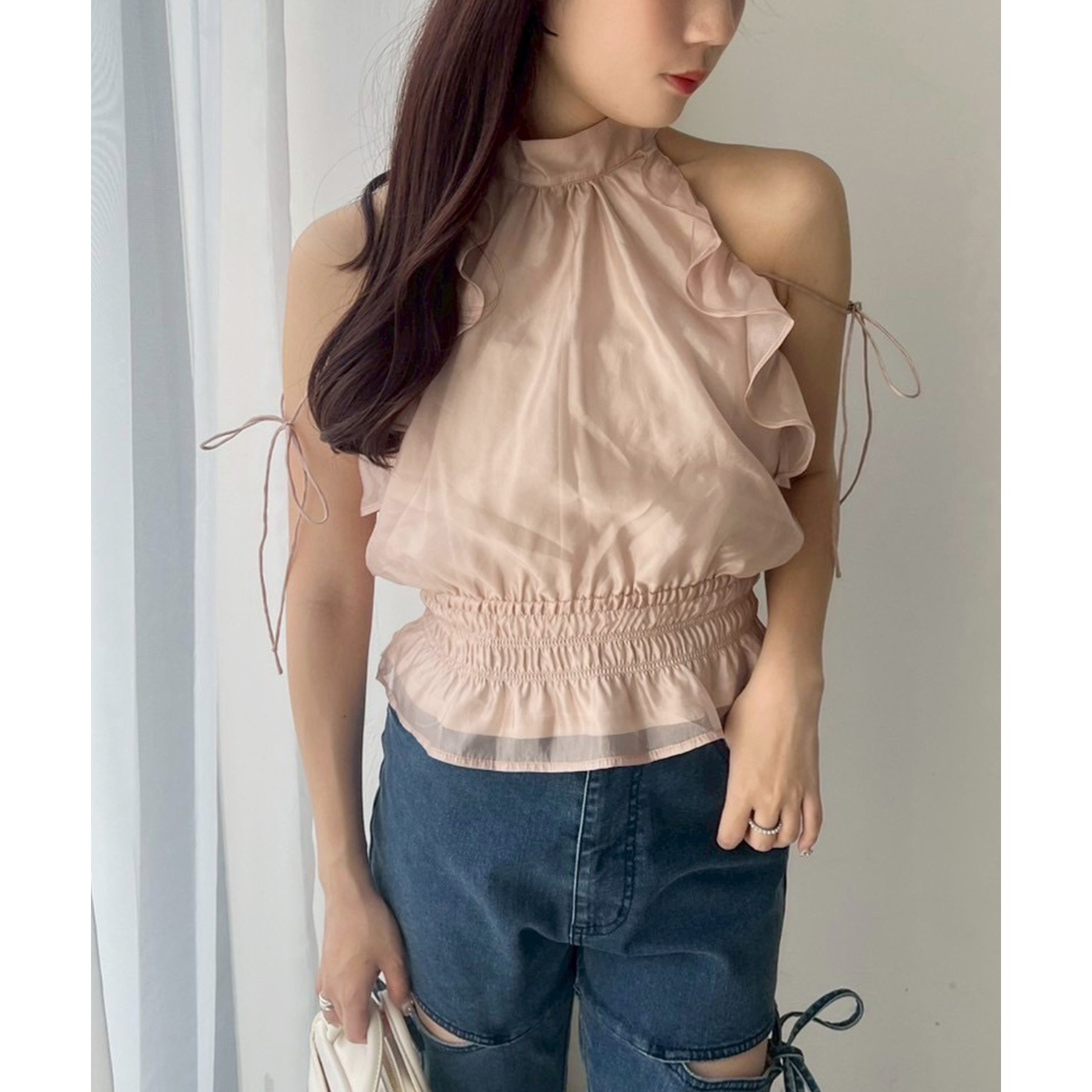 アメノチハレ　リボンスリーブブラウス 本格的な雨シーズン前に！Ame no chi Hare (アメノチハレ)の新作