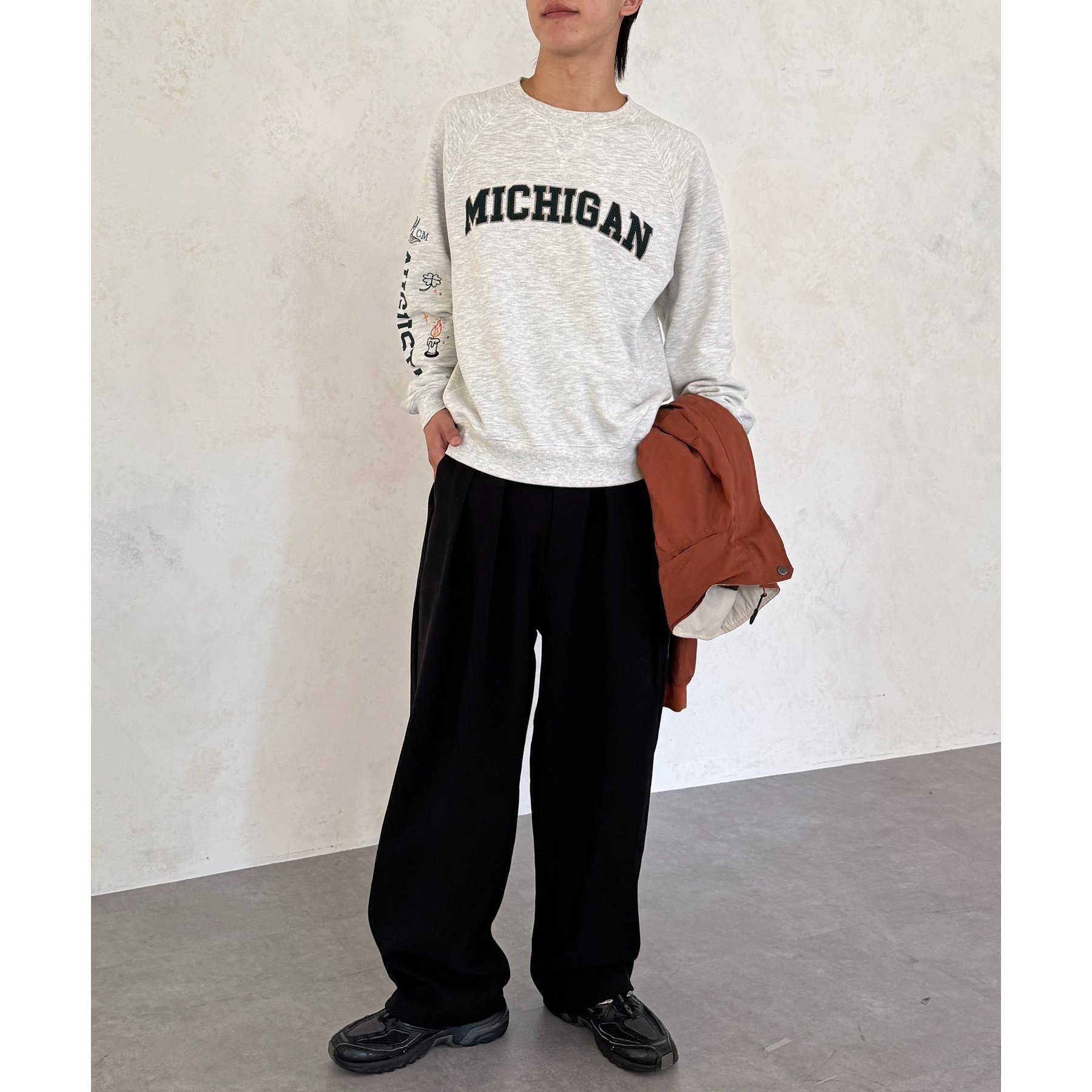 love&peace様 C5117 スウェット A'GEM/9 × .kom 『ACOVER/オコボ』 Dreaming Raglan Sweats