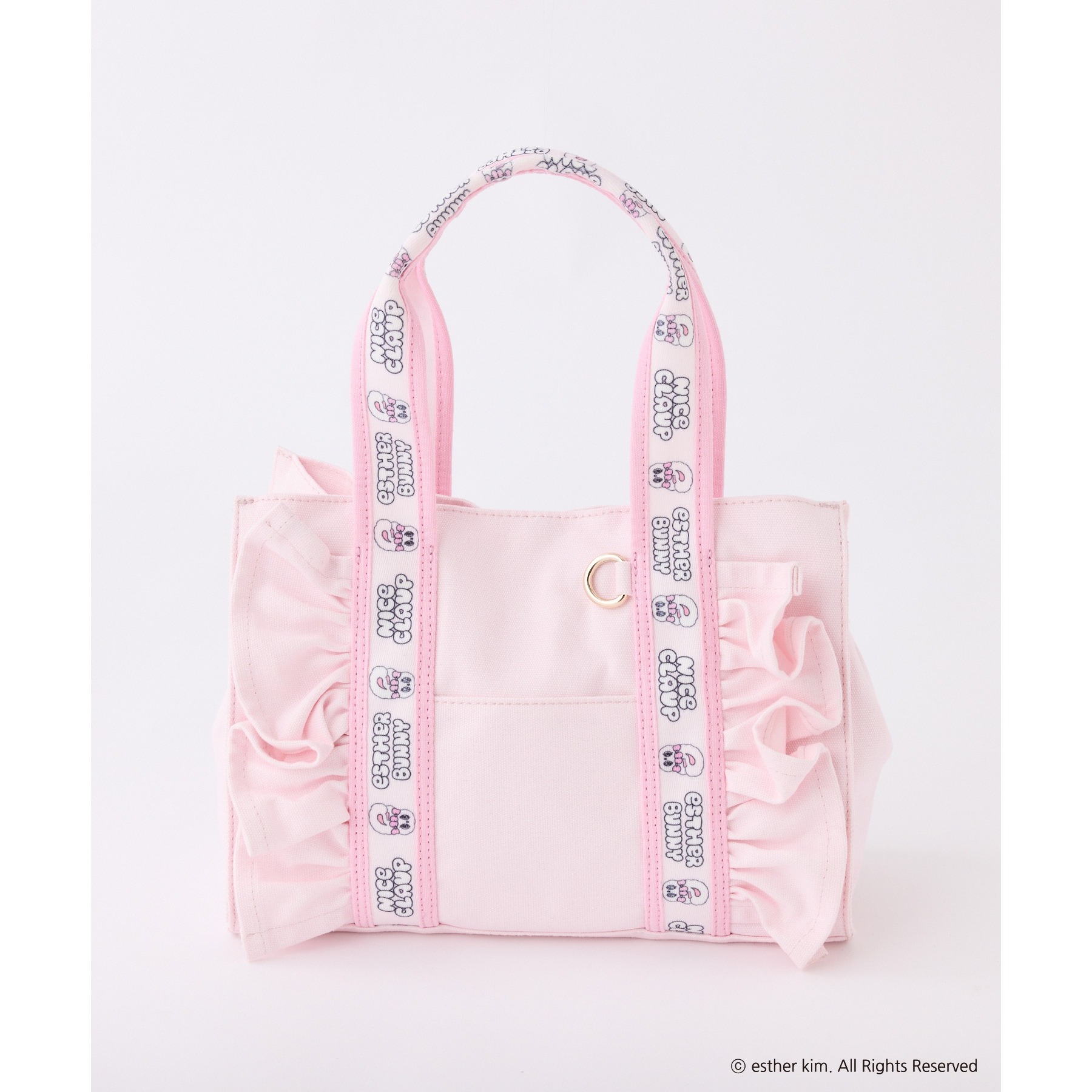 Esther Bunny コラボ】ロゴハンドルフリルミニトート | ファッション