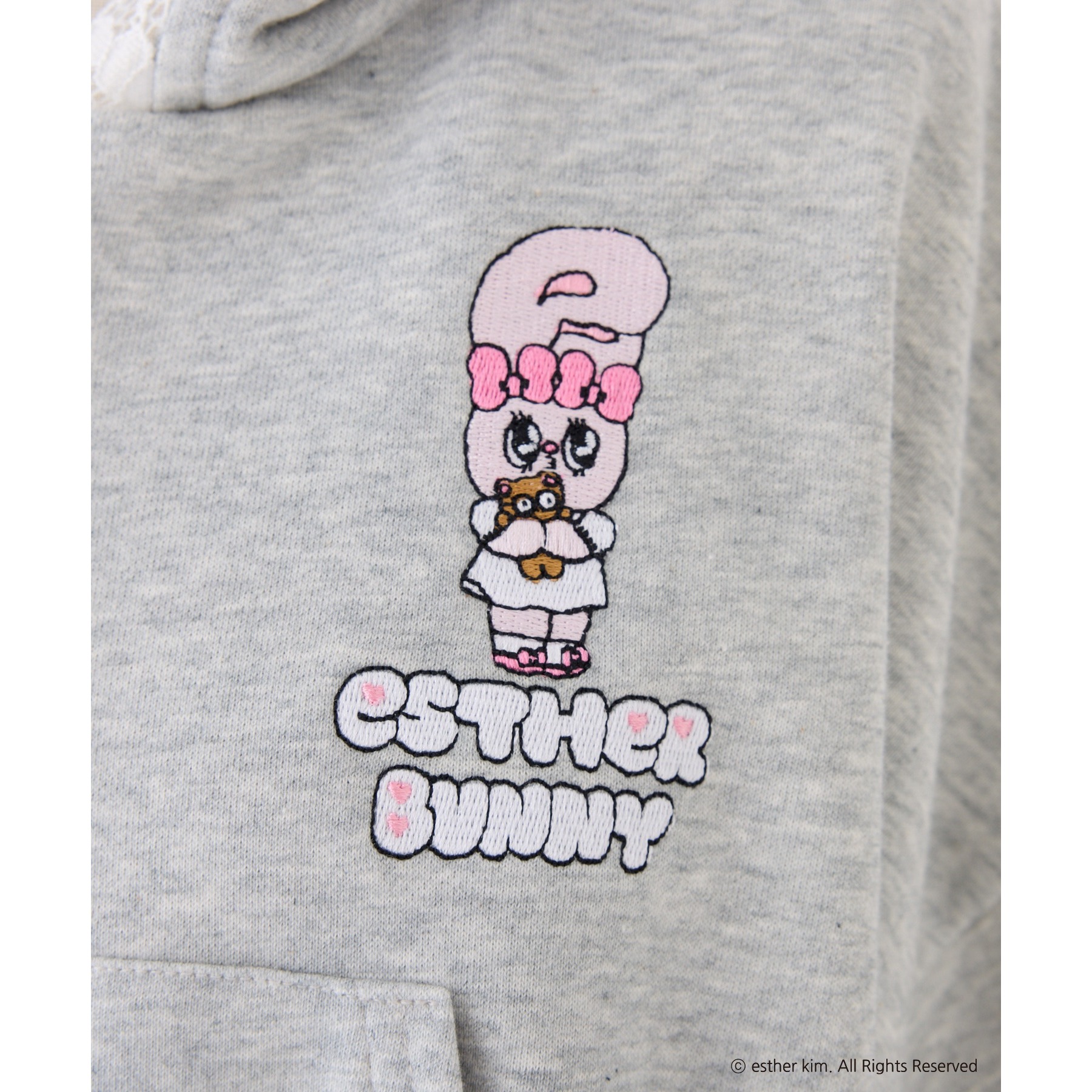 Esther Bunny コラボ】刺繍入りショートパーカー | ファッション