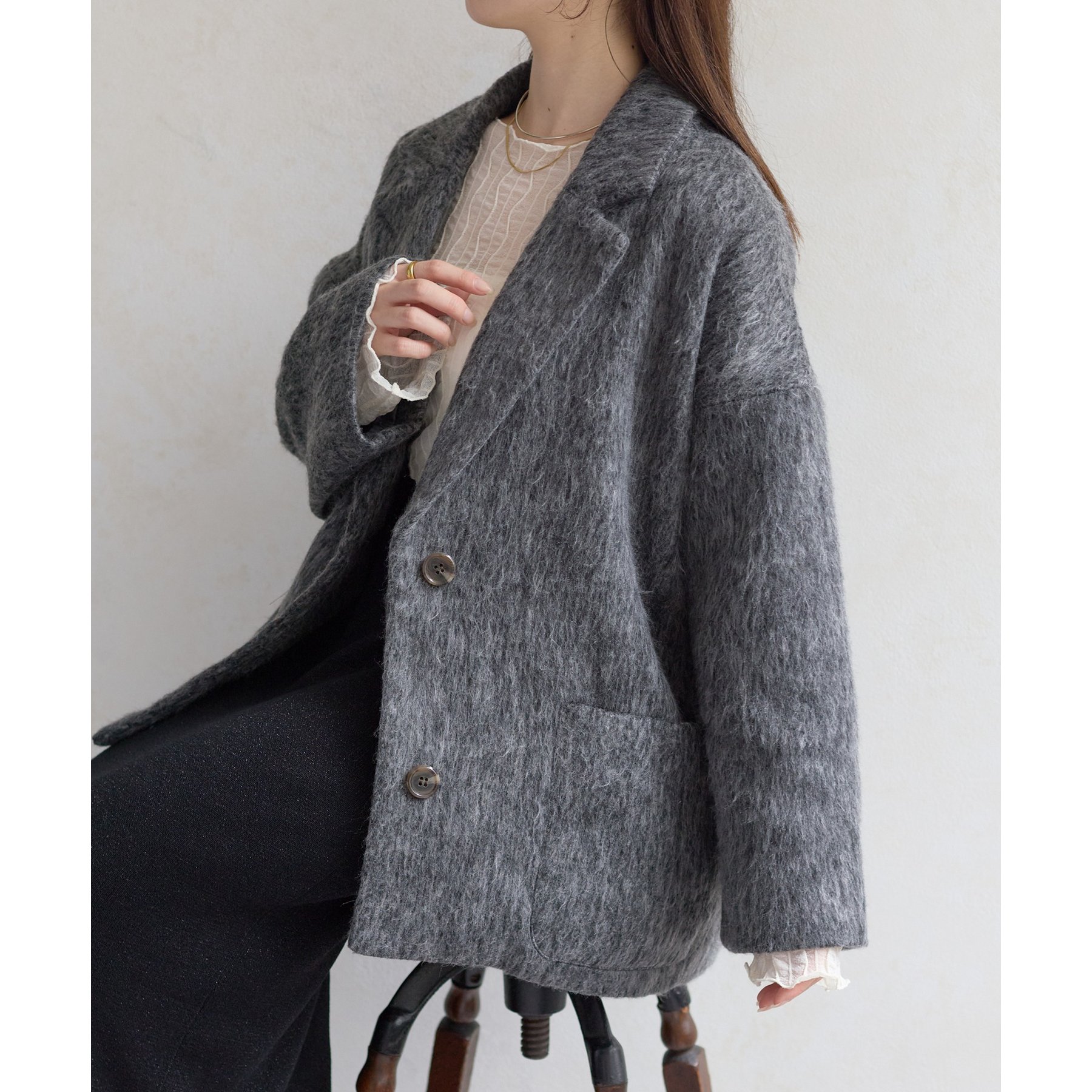 シャギーミドルコート | ファッション通販サイト NUGU