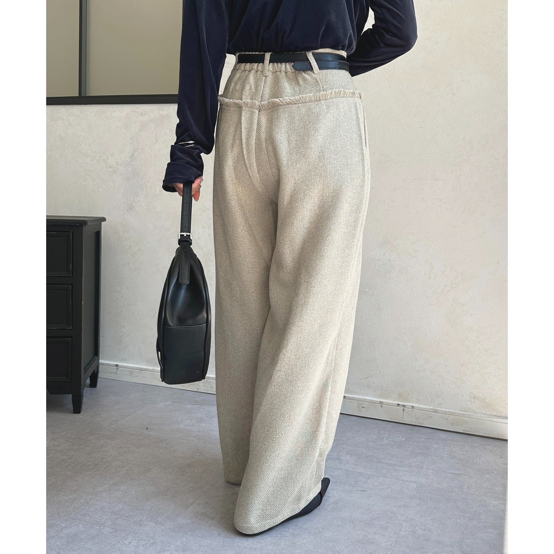 SALTPLUSJAPAN フリンジパンツ SALTPLUSJAPAN フリンジパンツ SALTPLUS JAPAN Fringed Jacquard