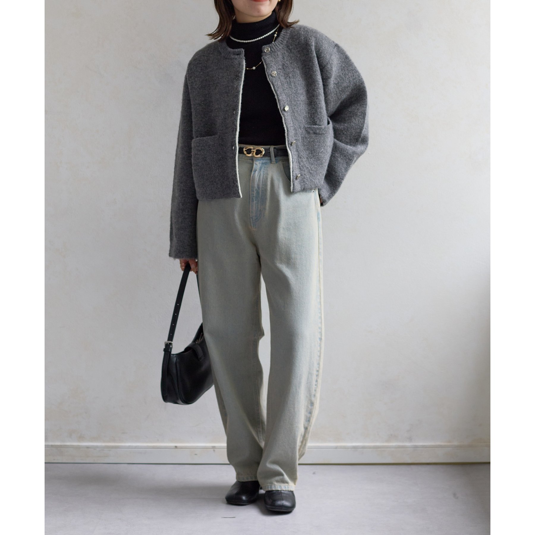 極美品❣️ゴールド飾りリボンボタンが可愛いニットコート 01_dd8d936f-3389-40eb-b64c-