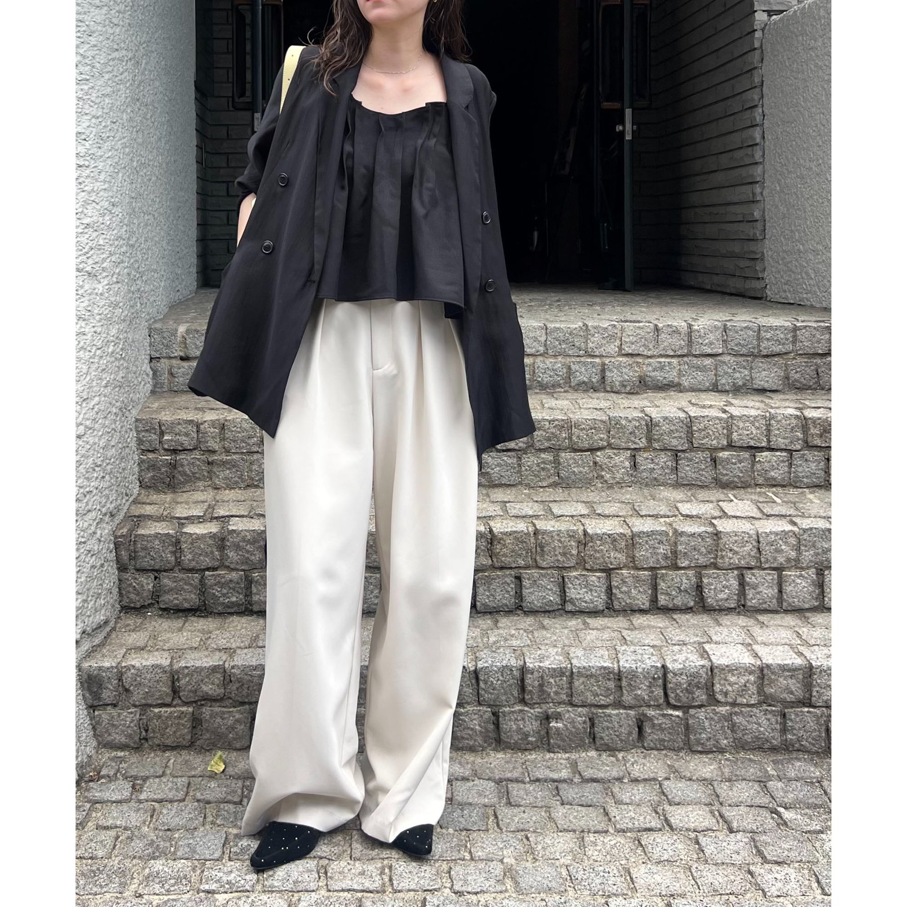 オールシーズン◎】タックフレアキャミ | ファッション通販サイト NUGU