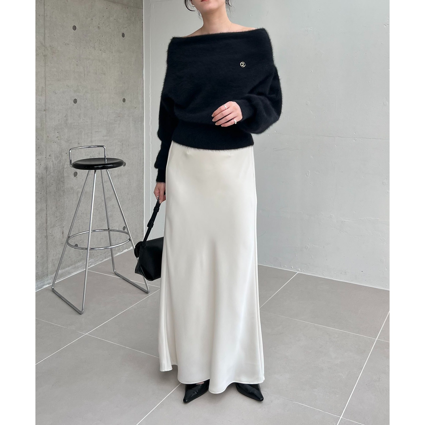 ✨希少✨美品✨CULLNI クルニ 配色ドルマンニット トップス 1 CULLNIクルニ 半袖 ドルマンニットセーター カットソー サイズ1