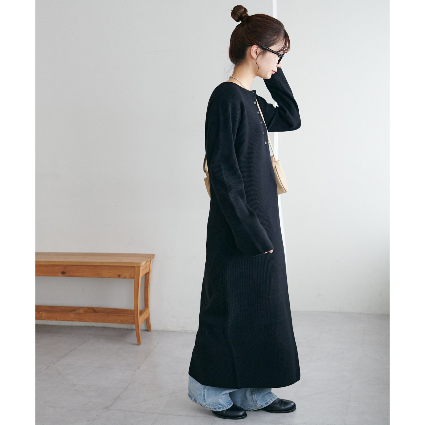 モチモチリブヘンリーワンピース《WEB限定カラーあり》 | ファッション