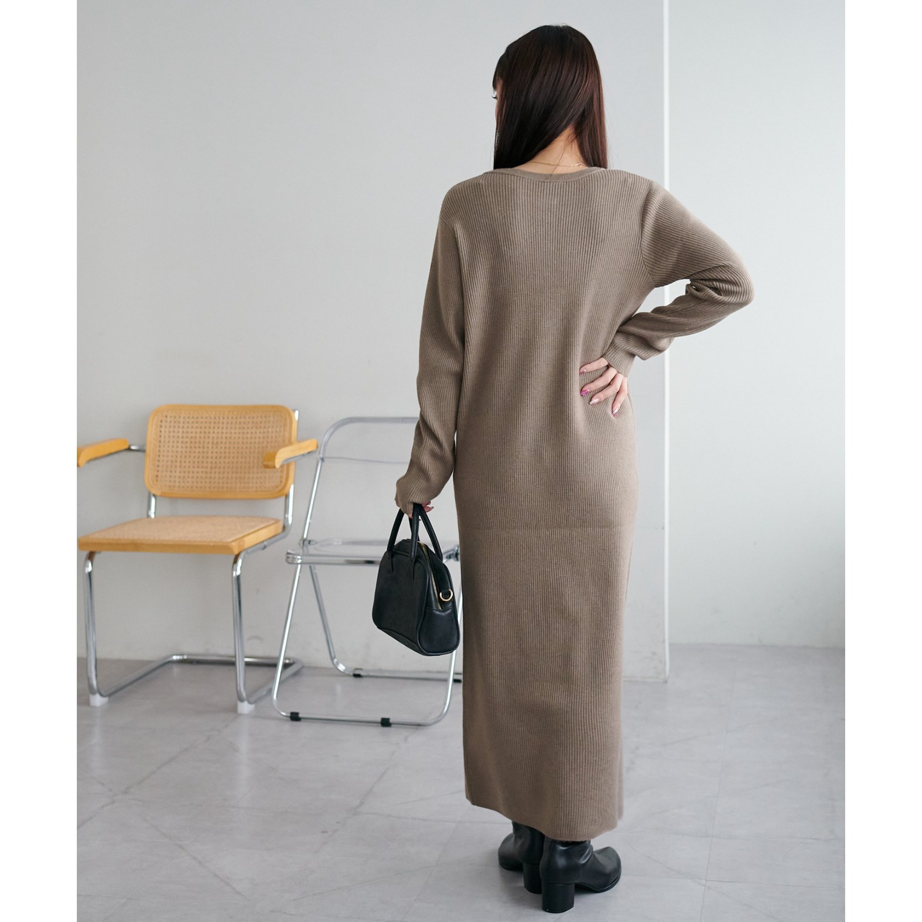 モチモチリブヘンリーワンピース《WEB限定カラーあり》 | ファッション