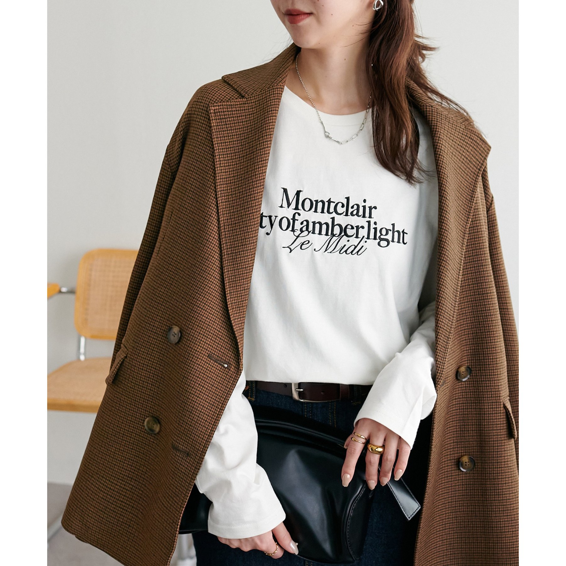 シルケットロゴ刺繍ロンT | ファッション通販サイト NUGU