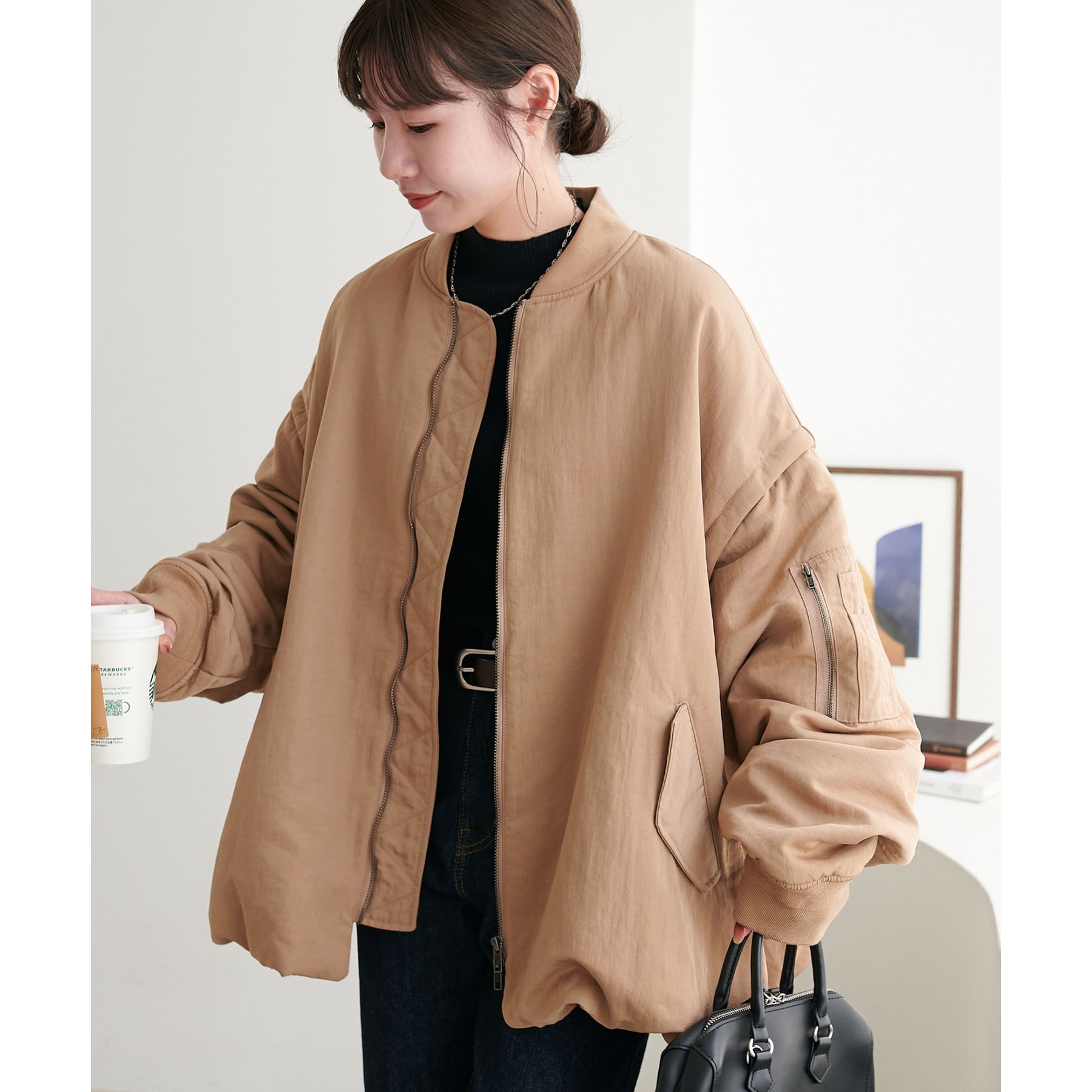 ユニセックス】デタッチャブル2WAYメモリーボンバージャケット