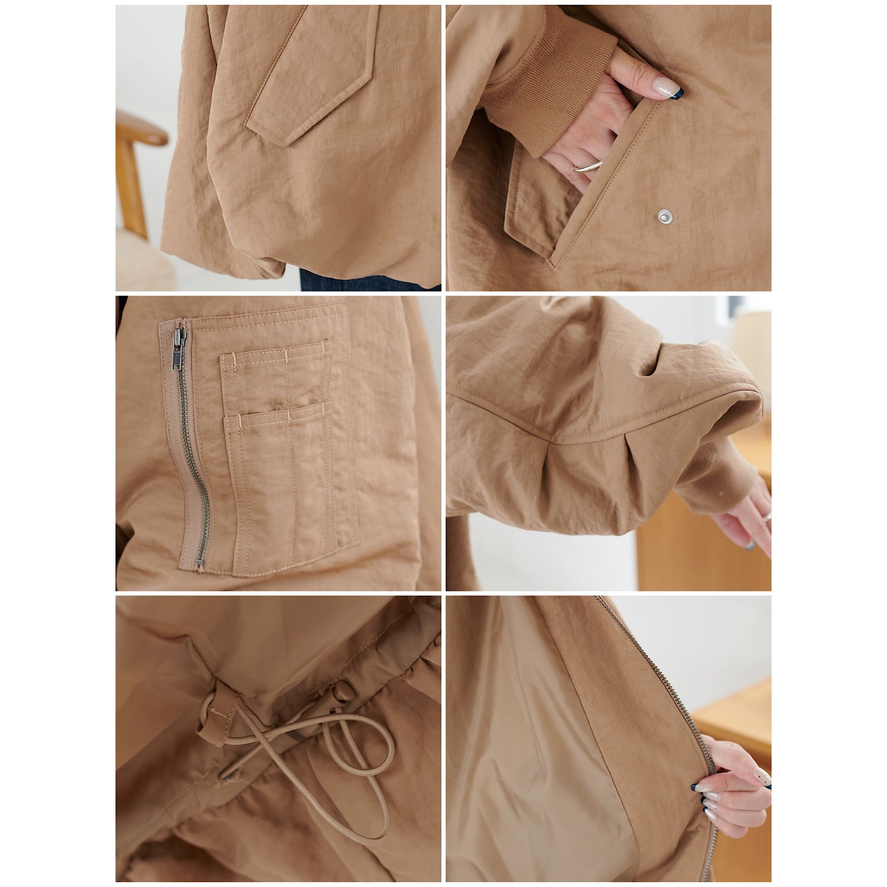 ユニセックス】デタッチャブル2WAYメモリーボンバージャケット