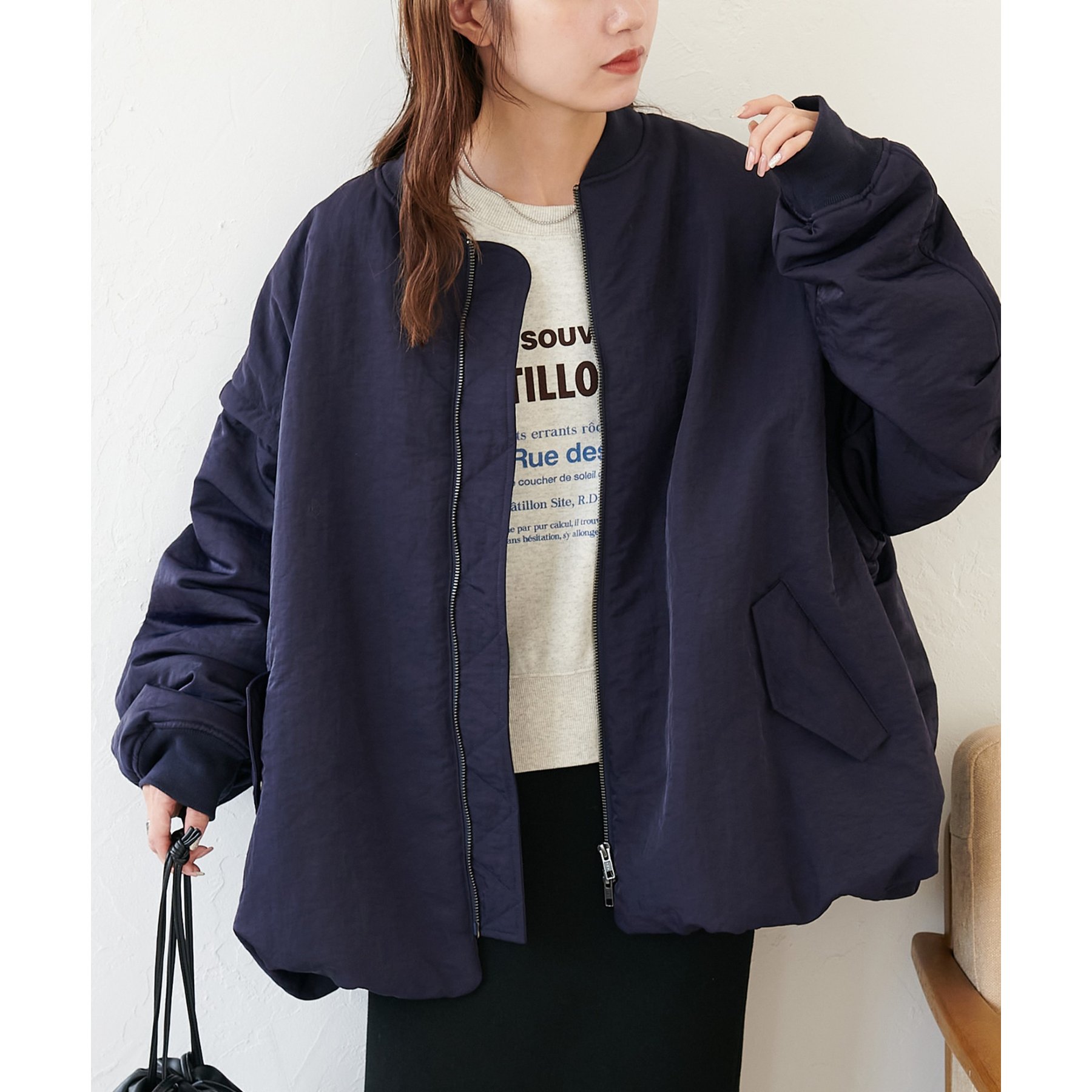 ユニセックス】デタッチャブル2WAYメモリーボンバージャケット