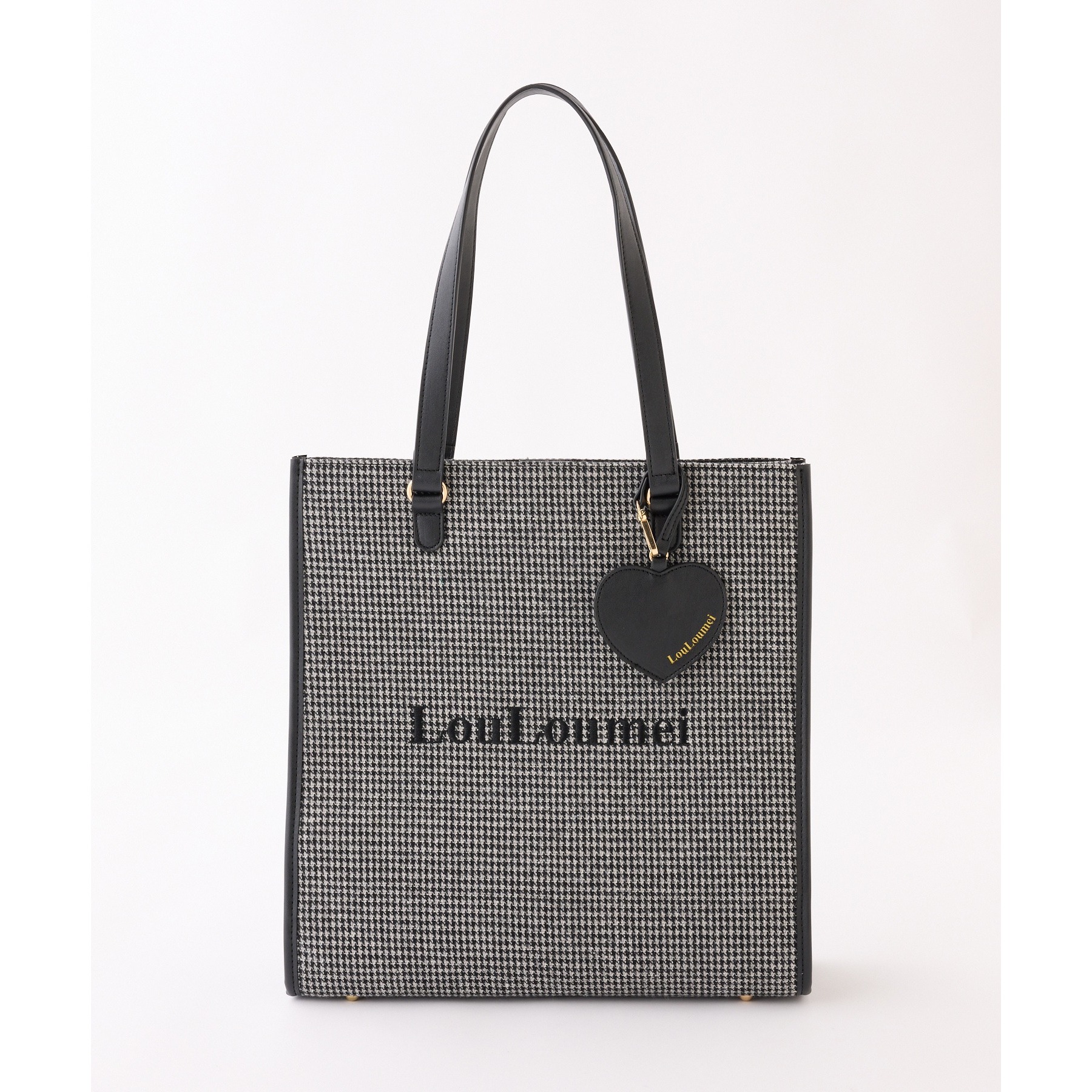 新色発売【LouLoumei】3色展開／ハートチャーム付きトートバッグ