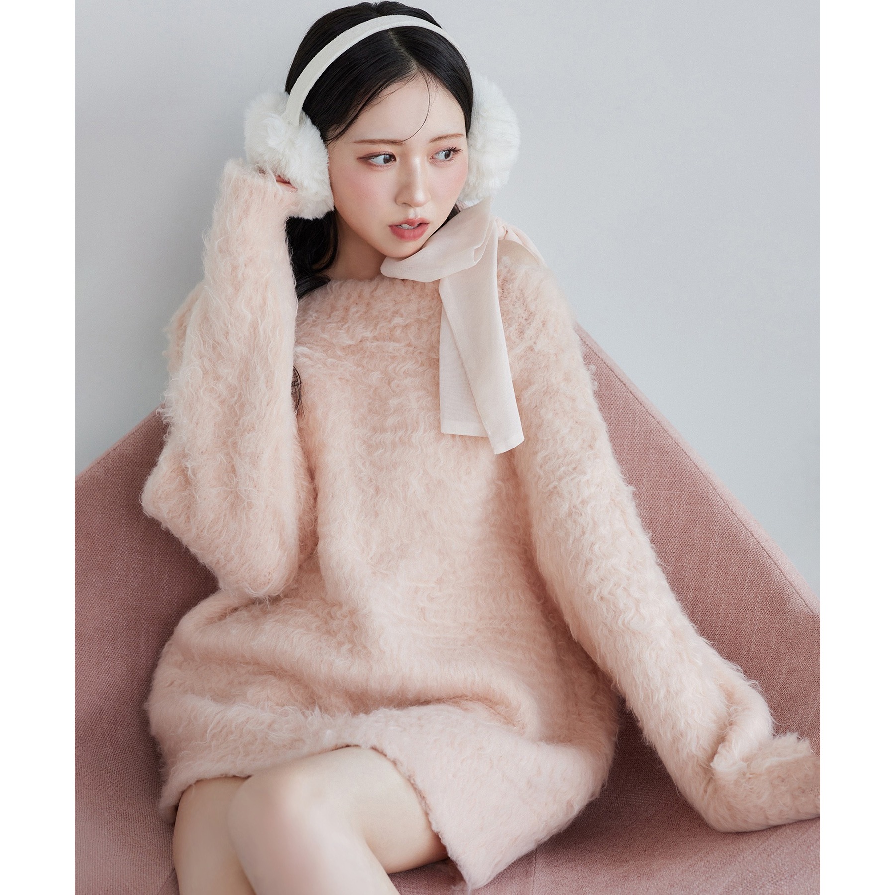 メリーカールチュニックニット　肩リボンレースキャミ　ナイスクラップ 肩リボンレースキャミ／リボン取り外し可 | ファッション通販サイト NUGU