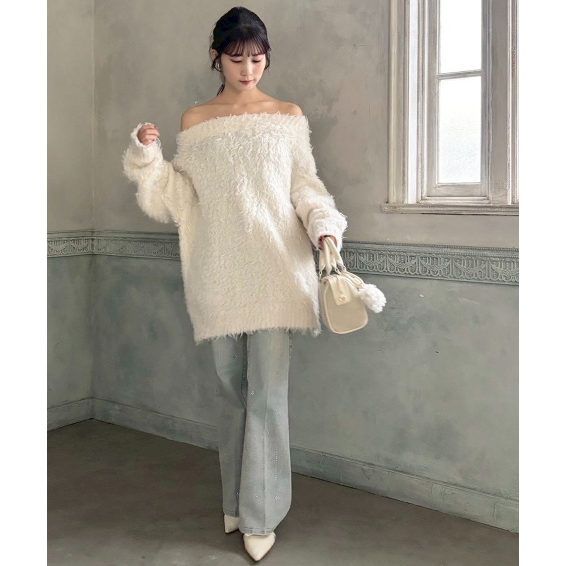 メリーカールチュニックニット | ファッション通販サイト NUGU