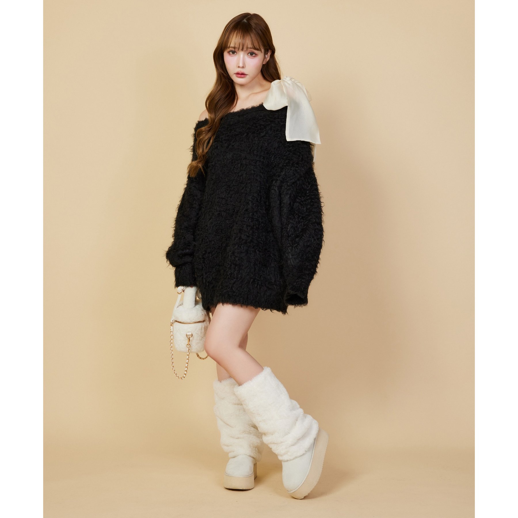 ナイスクラップ / メリーカールチュニックニット メリーカールチュニックニット | ファッション通販サイト NUGU