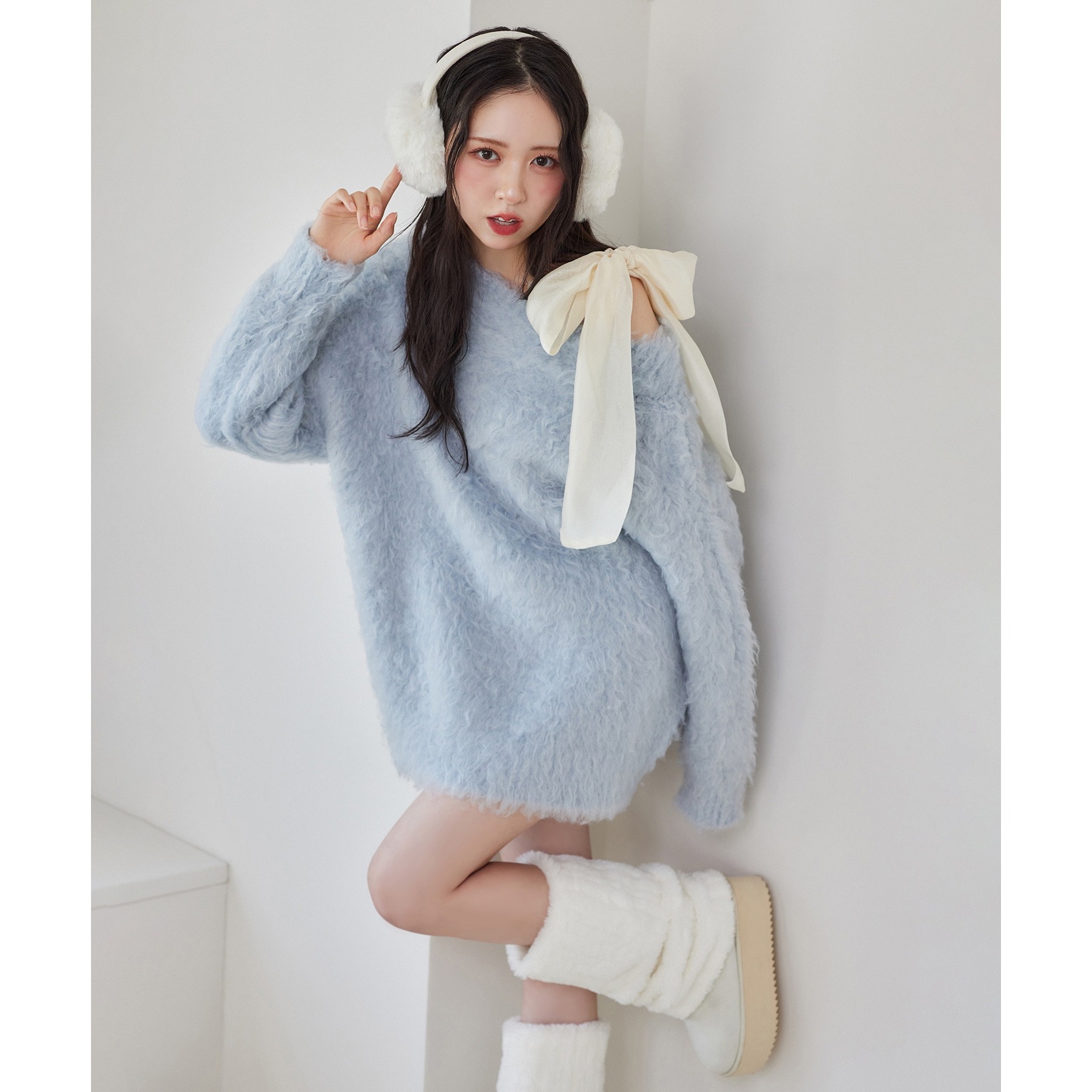 メリーカールチュニックニット | ファッション通販サイト NUGU