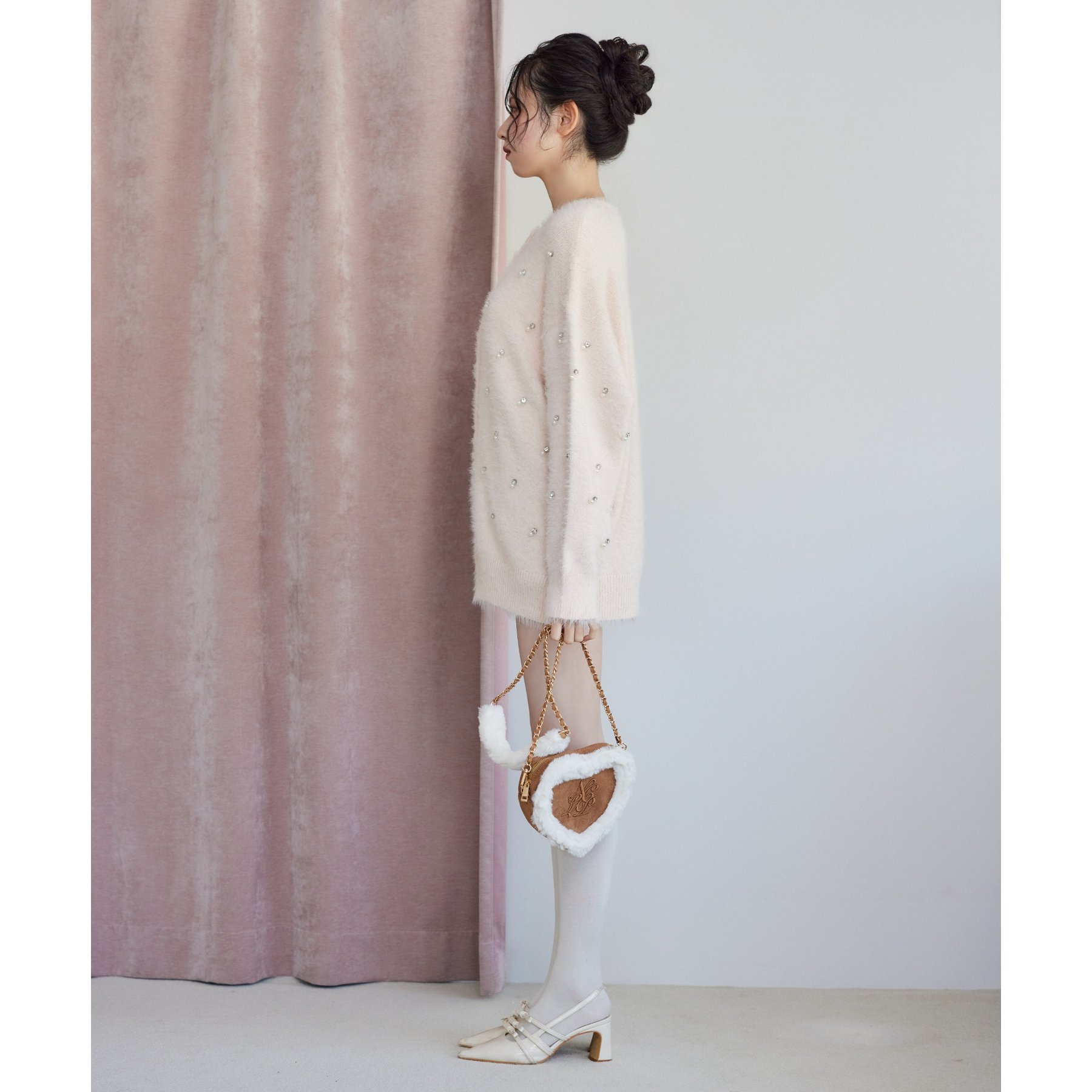 ワンピース＋ファーカーデ 2点セットandmary アンドマリー elmyu ワンピース＋ファーカーデ 2点セットandmary アンドマリー elmyu