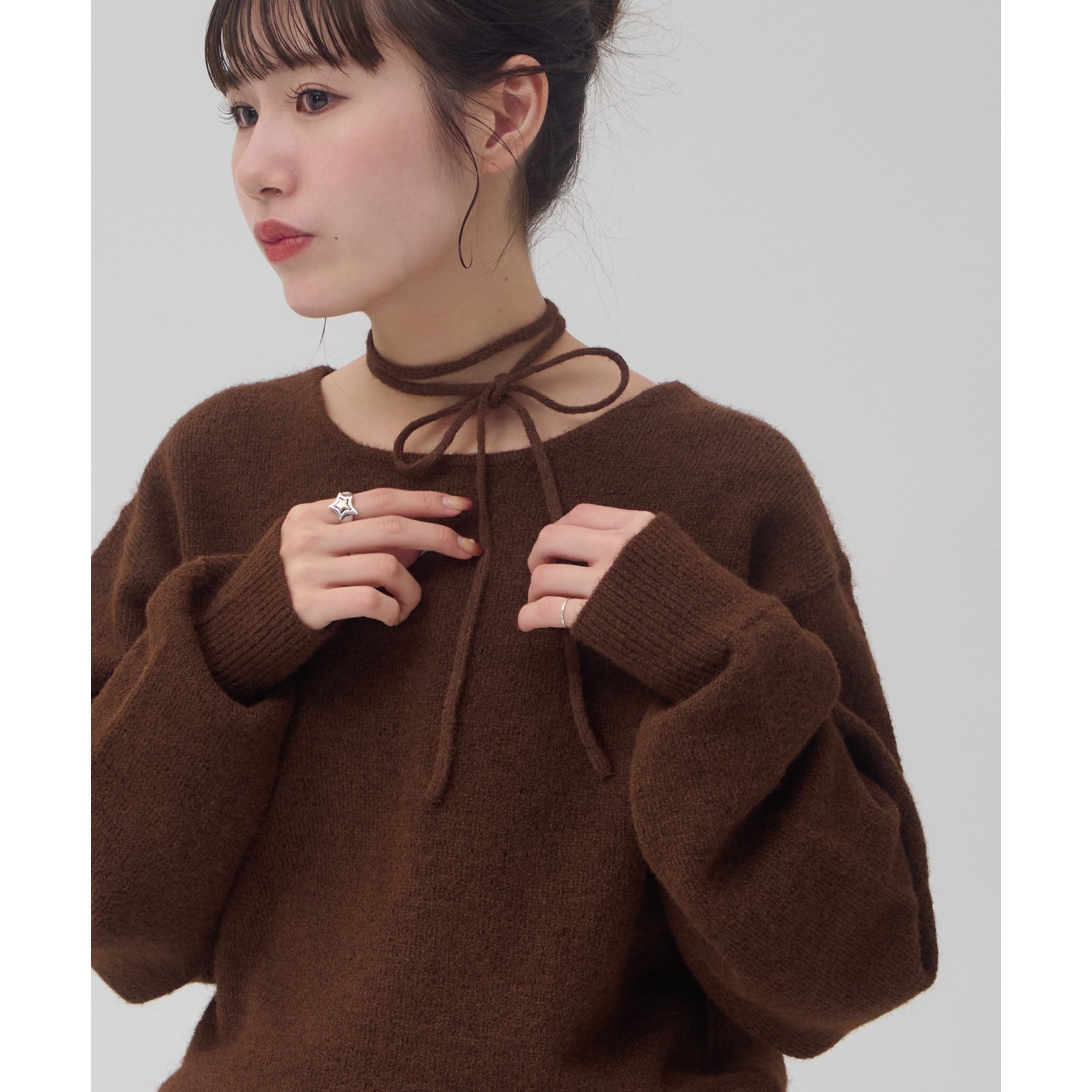 ハニーミュウHONEYMEW Luv アームカバー付きチョーカートップス ピンク