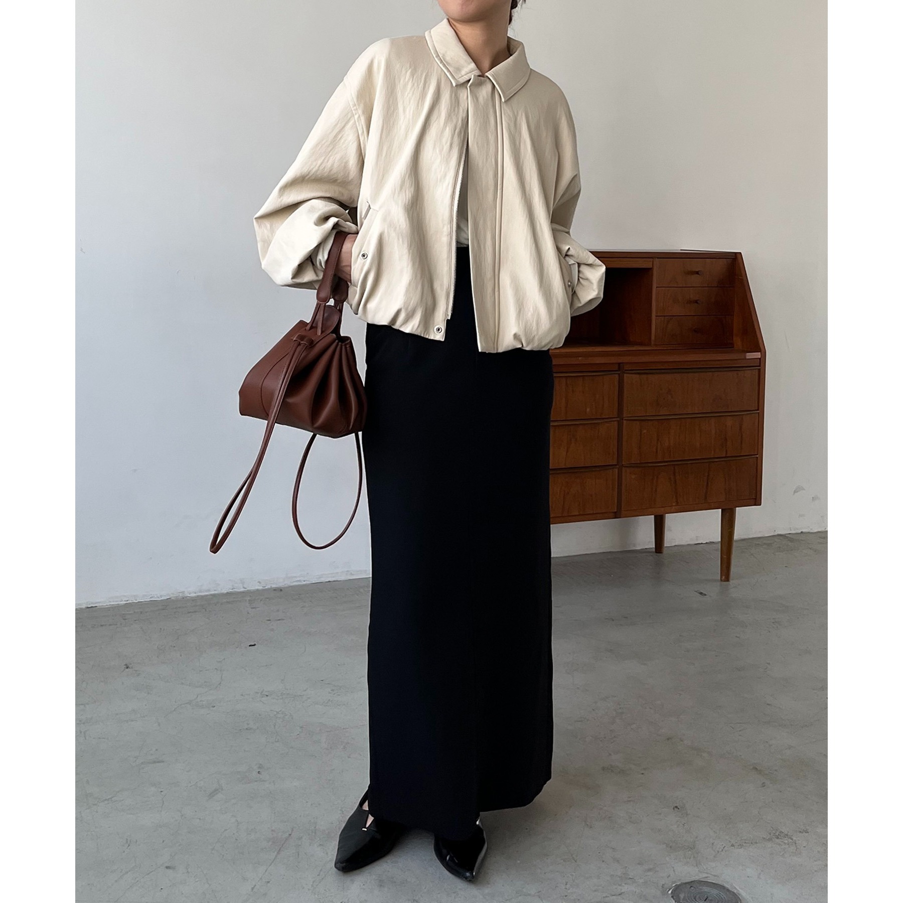 サイズ展開あり/軽量】バルーンレザージャケット | ファッション通販