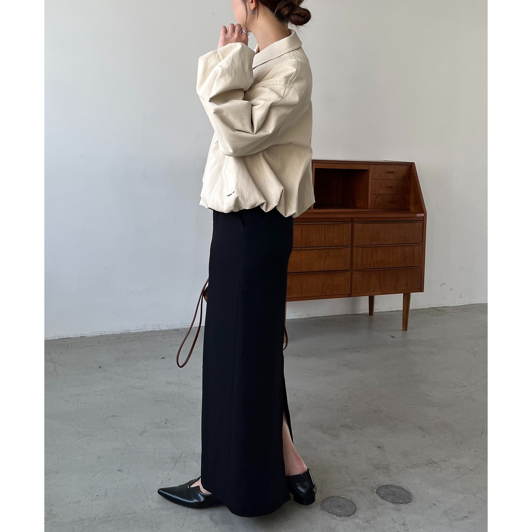 サイズ展開あり/軽量】バルーンレザージャケット | ファッション通販