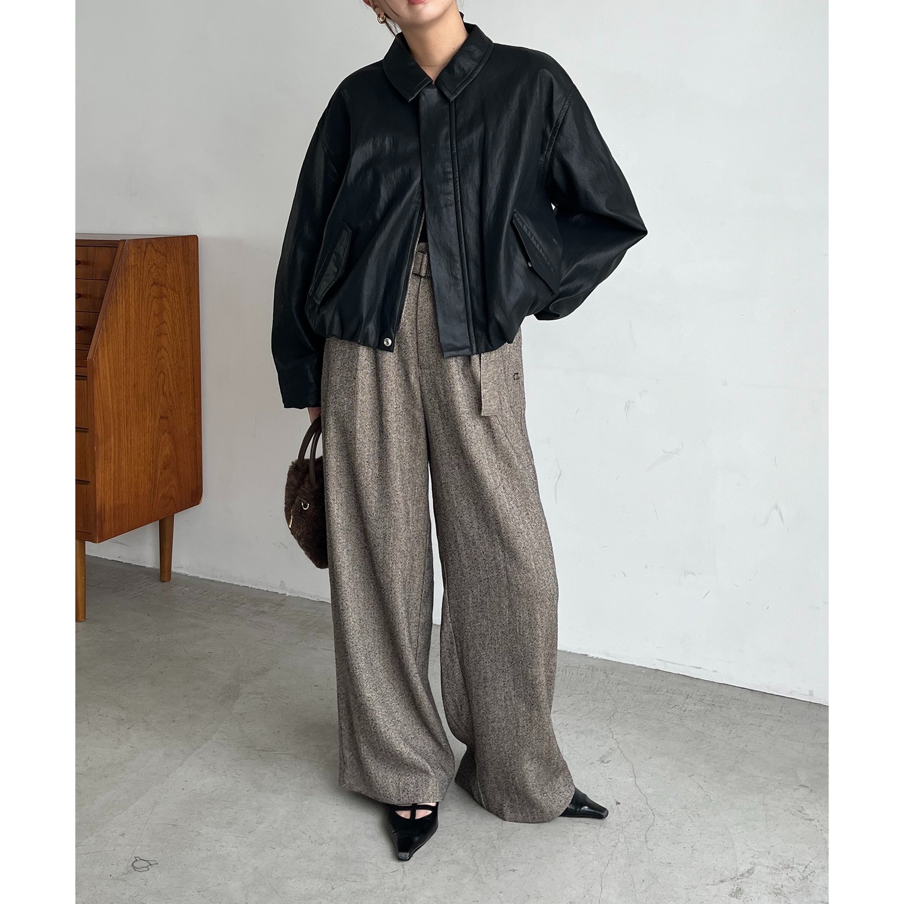 s*a様 バルーンレザージャケット サイズ展開あり/軽量】バルーンレザージャケット | ファッション通販