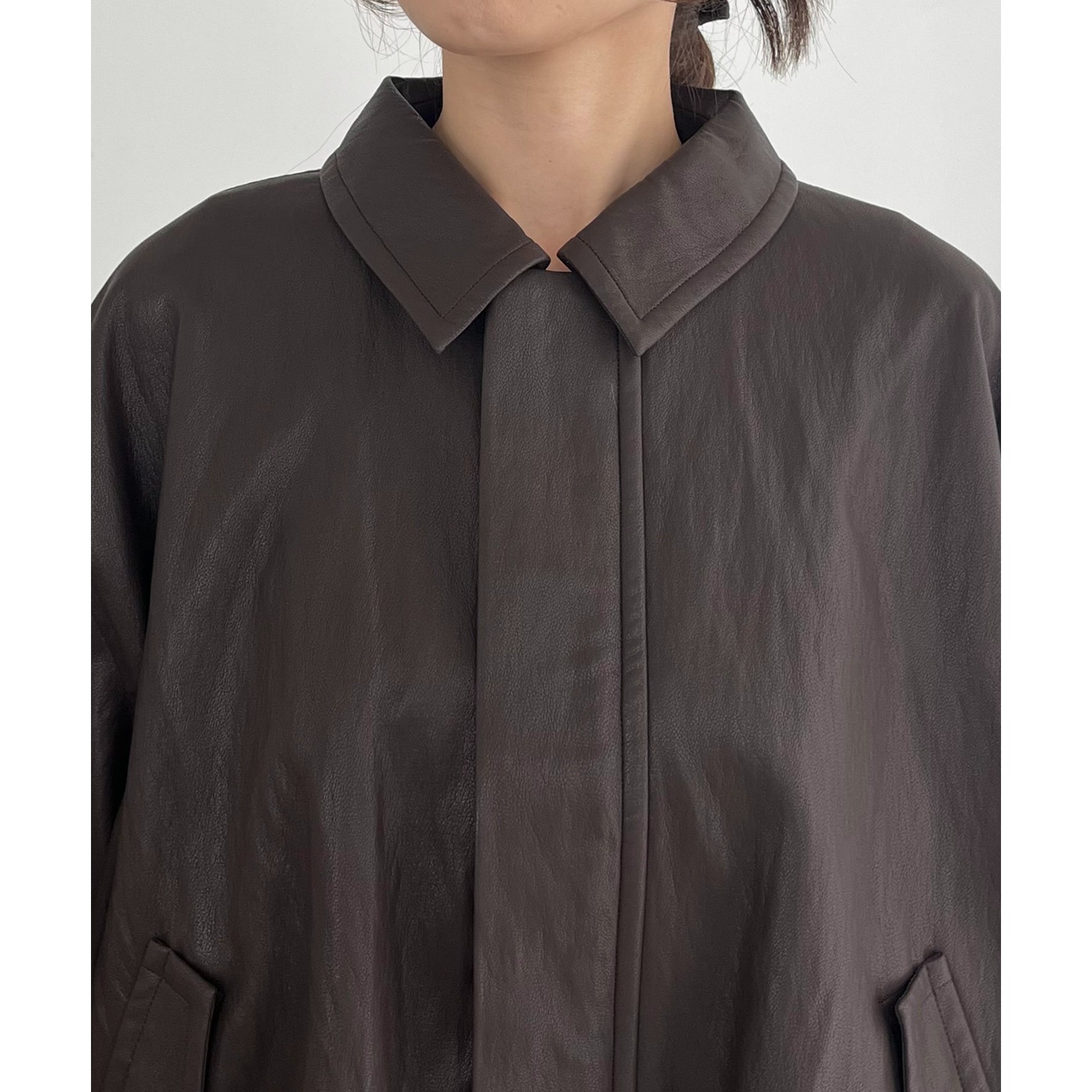 サイズ展開あり/軽量】バルーンレザージャケット | ファッション通販