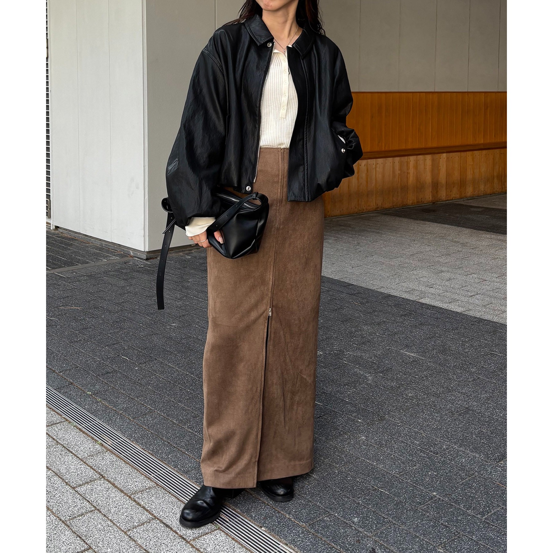 サイズ展開あり/軽量】バルーンレザージャケット | ファッション通販