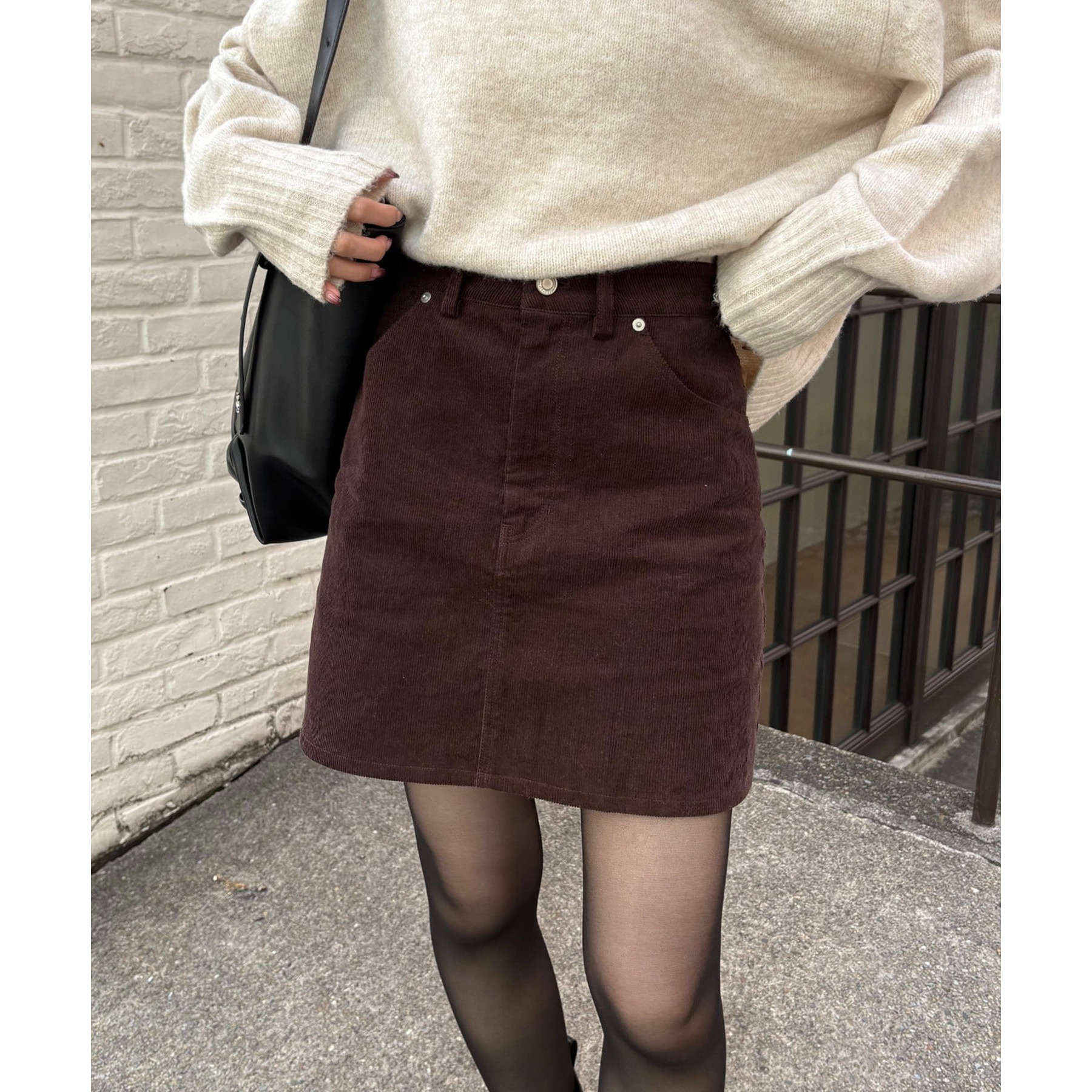 新色/レイヤード対応】コーデュロイ台形スカート | ファッション通販