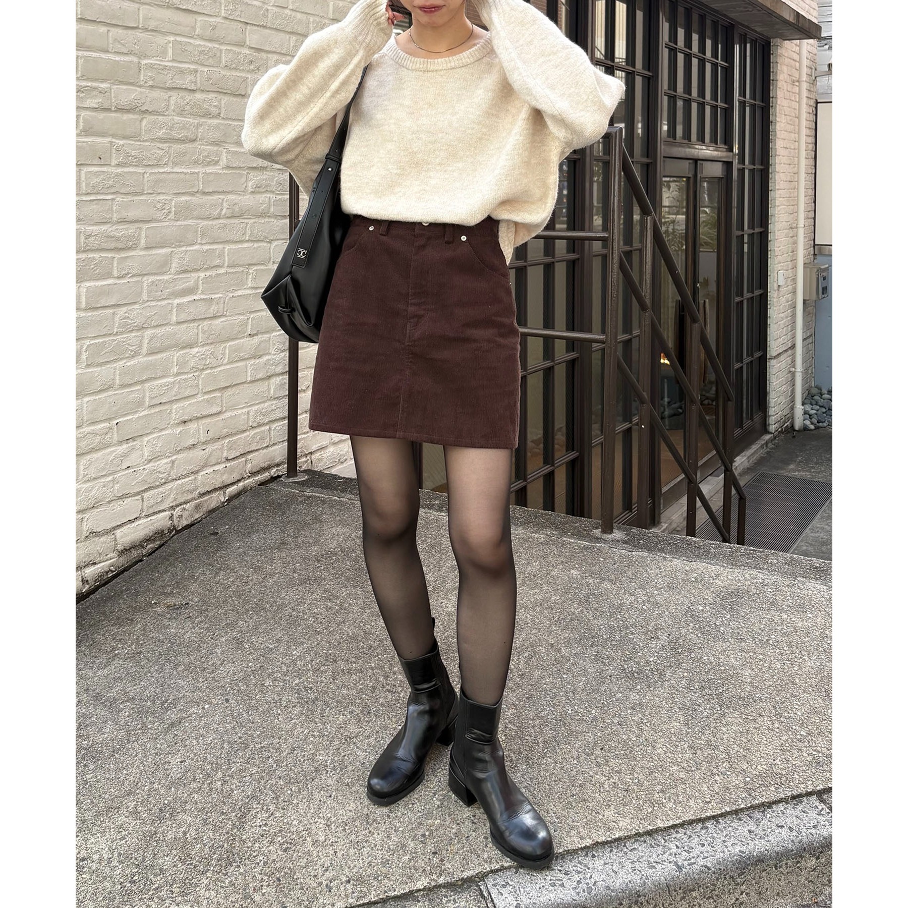 新色/レイヤード対応】コーデュロイ台形スカート | ファッション通販