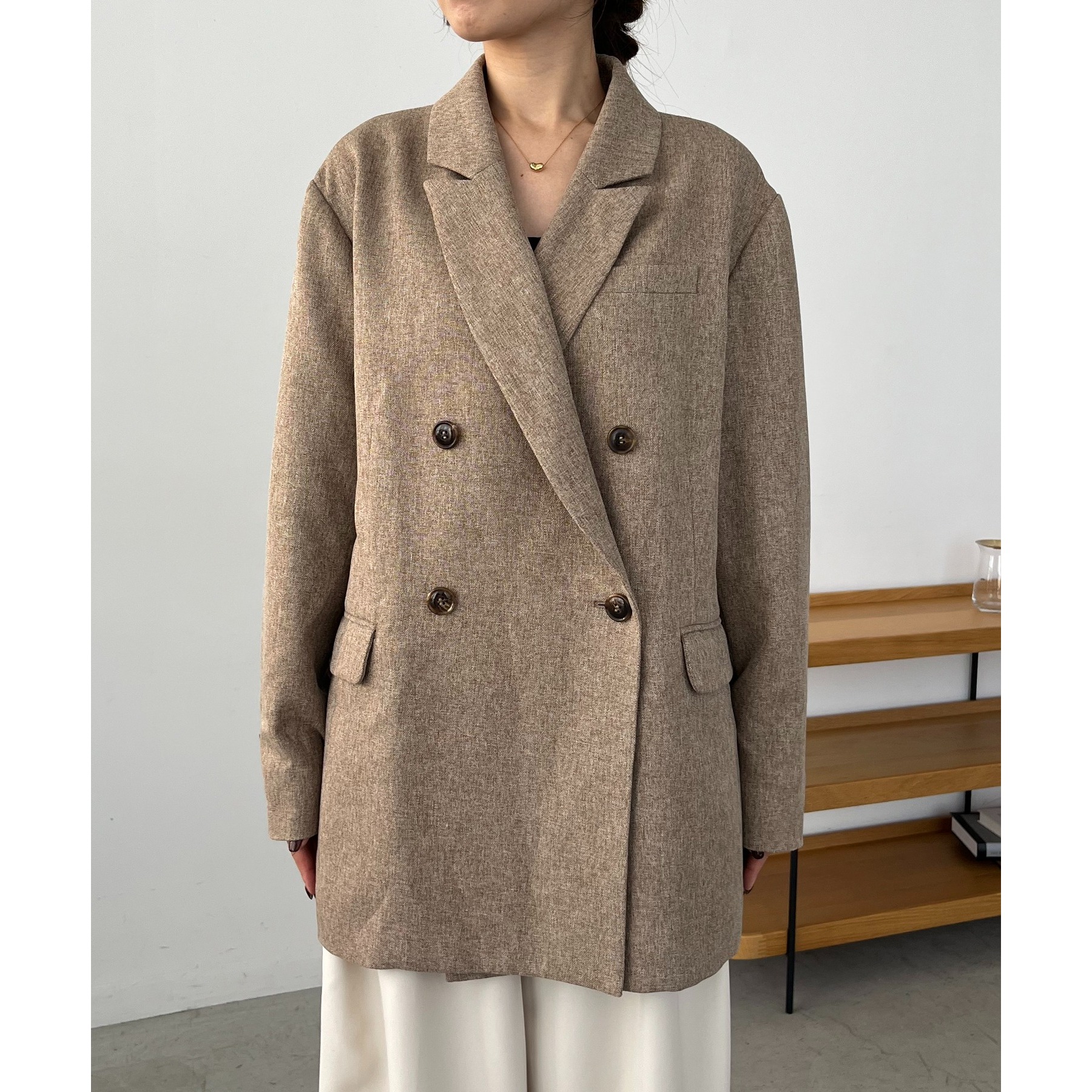 CAPRICIEUX LE'MAGE nanaco コラボ ツイードジャケット CAPRICIEUX LE'MAGE×nanacoコラボ】ツイードジャケット | ファッション