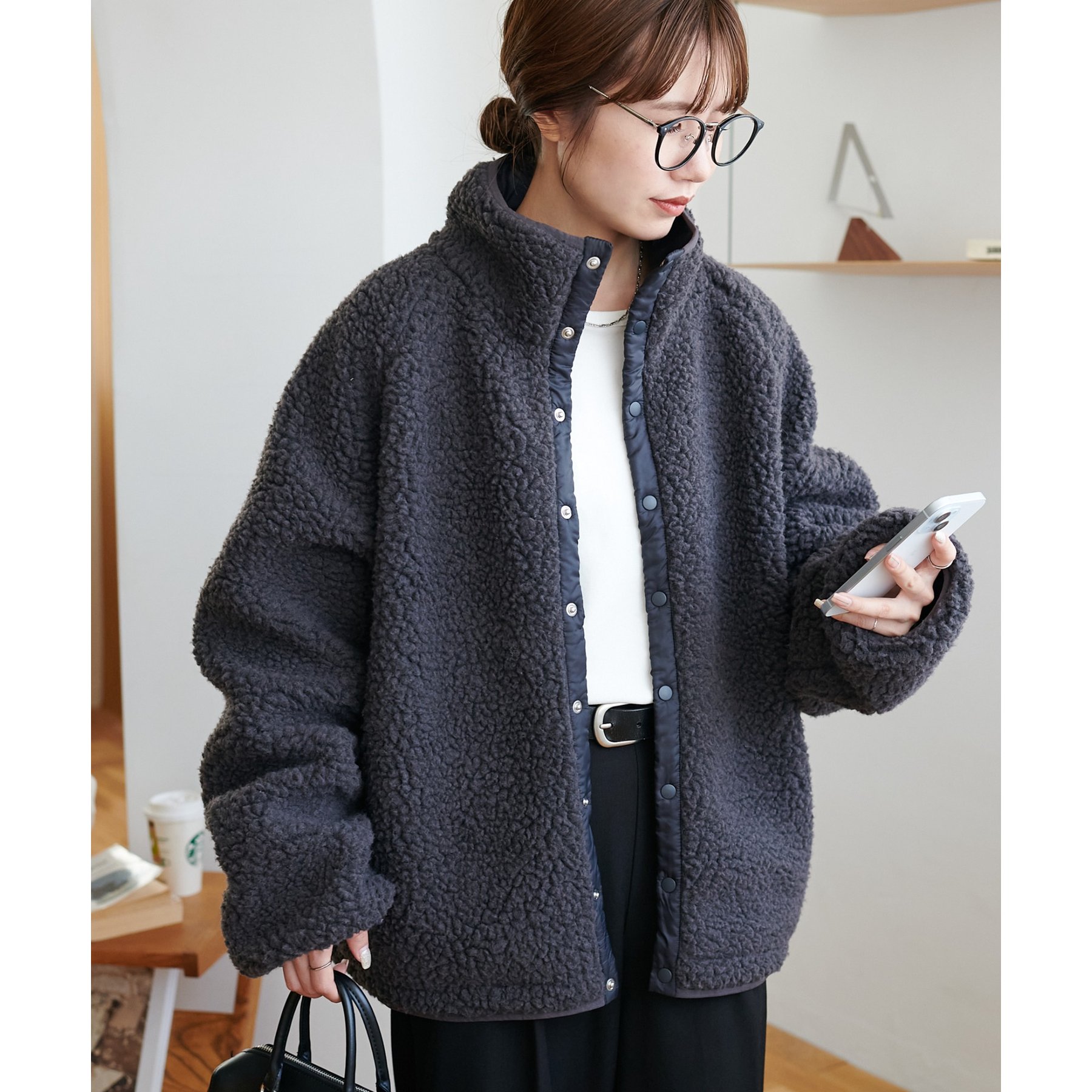 ユニセックス】ボアリバーシブルブルゾン | ファッション通販サイト NUGU