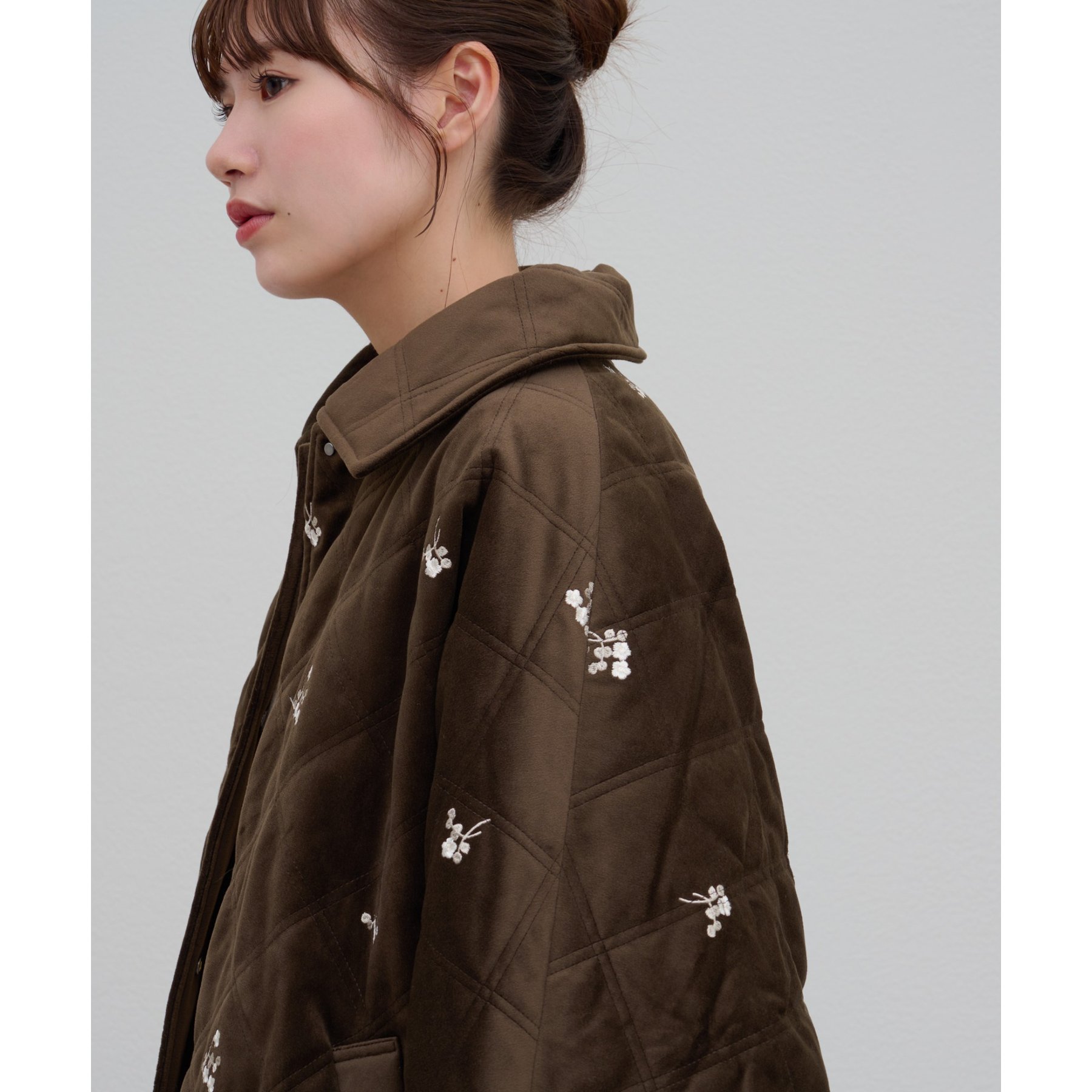 umm.】ベロア刺繍キルティングジャケット | ファッション通販