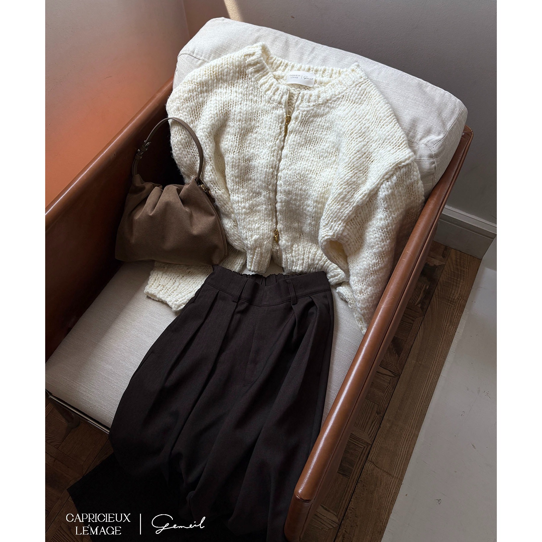 LE'MAGE×gemeilコラボ】スラブジップカーディガン | ファッション通販