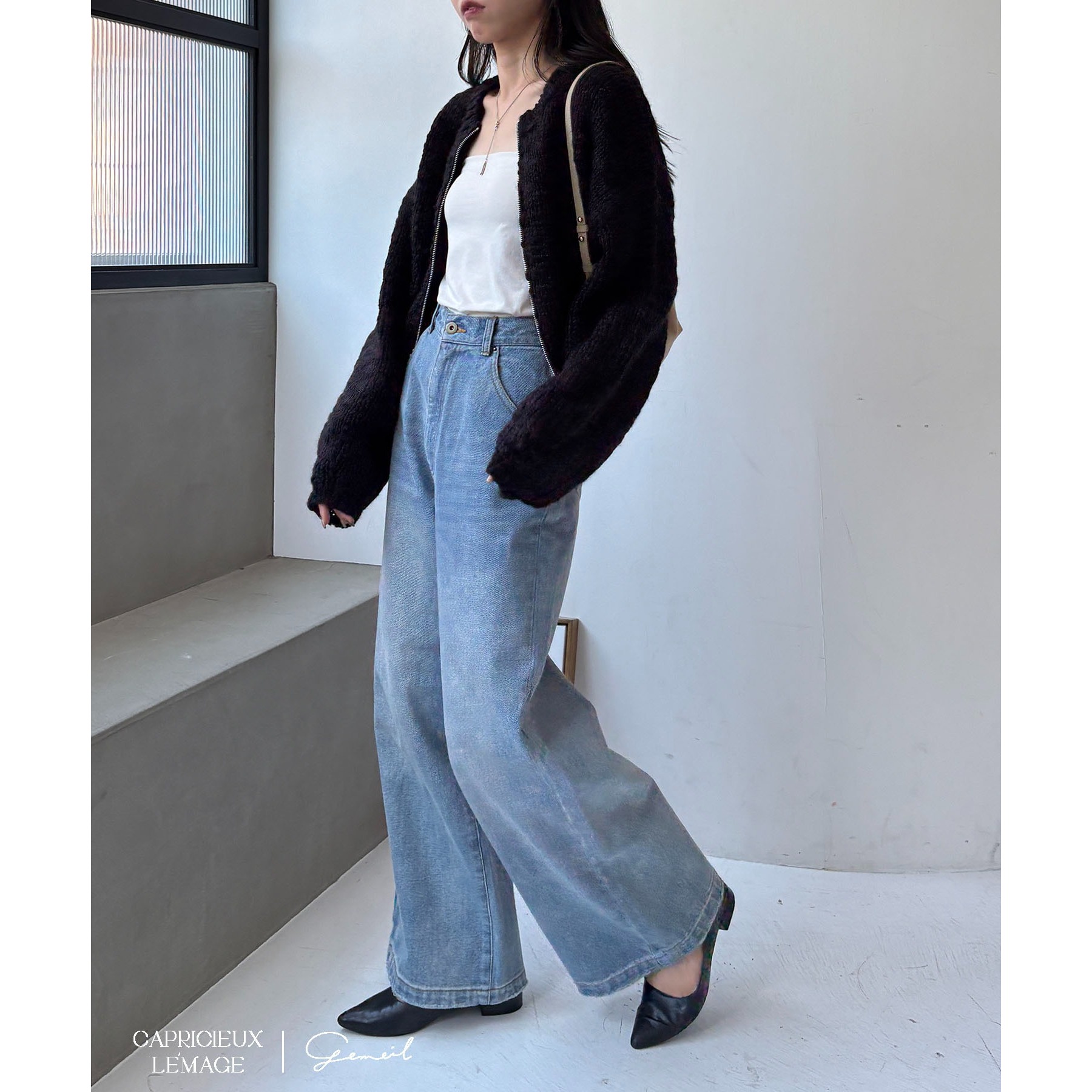 LE'MAGE×gemeilコラボ】スラブジップカーディガン | ファッション通販