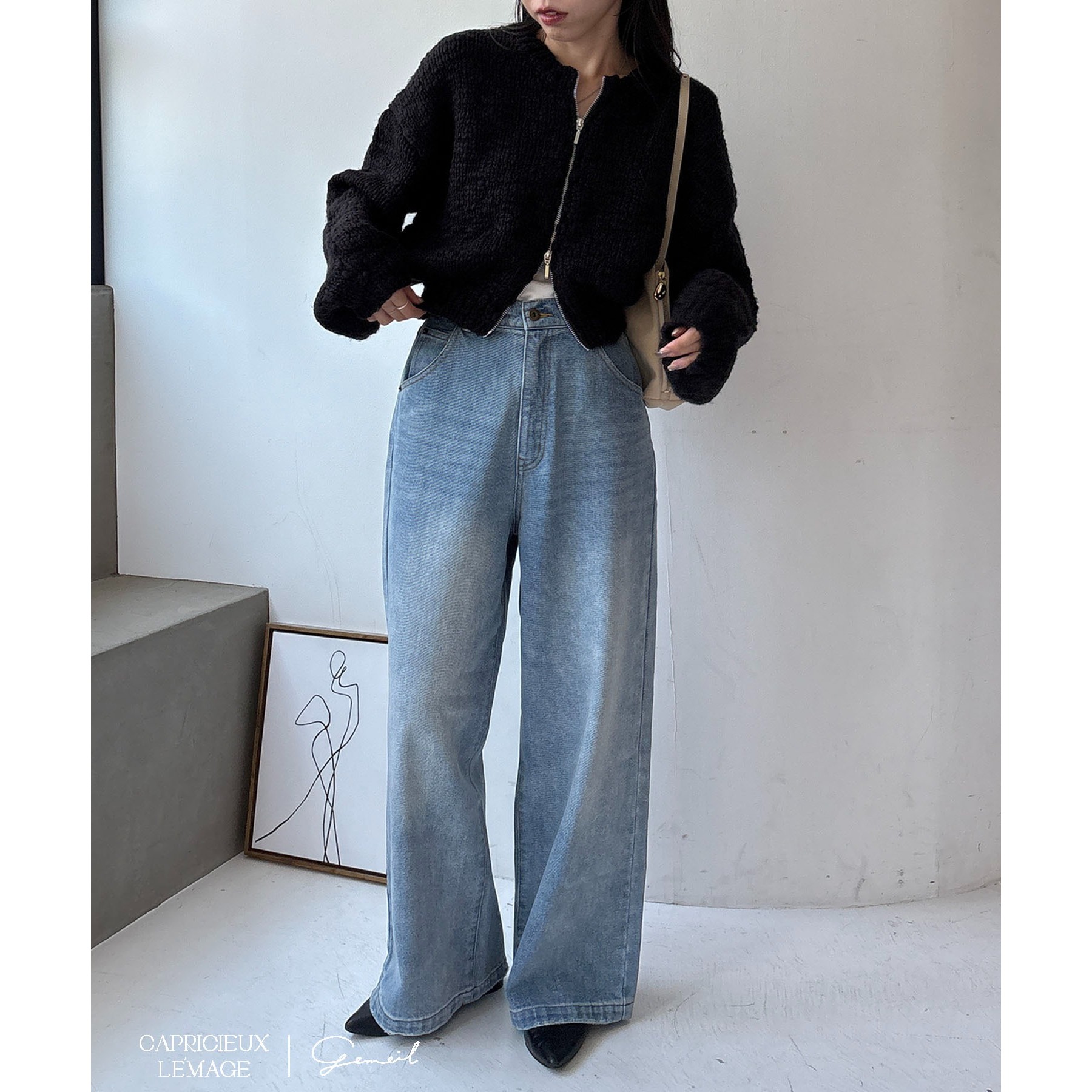 LE'MAGE×gemeilコラボ】スラブジップカーディガン | ファッション通販