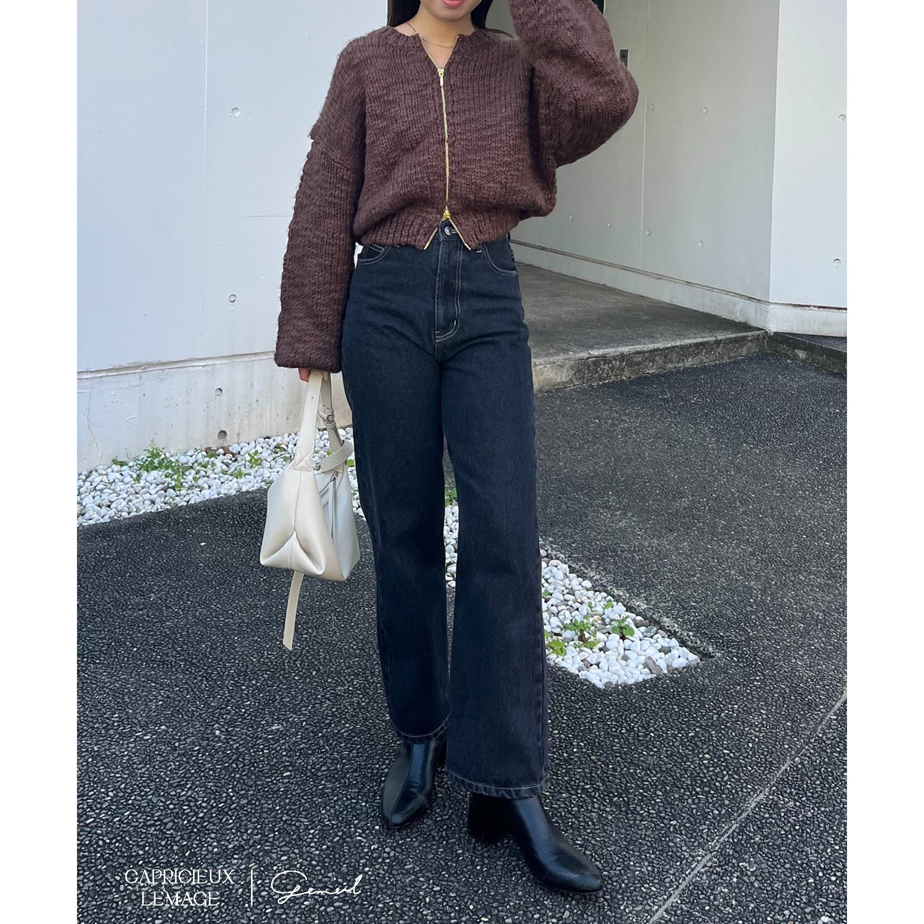 LE'MAGE×gemeilコラボ】スラブジップカーディガン | ファッション通販